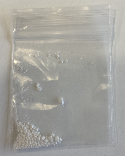 The white powder has been found to contain heroin. Photo / High Alert Drug Information and Alerts Aotearoa New Zealand