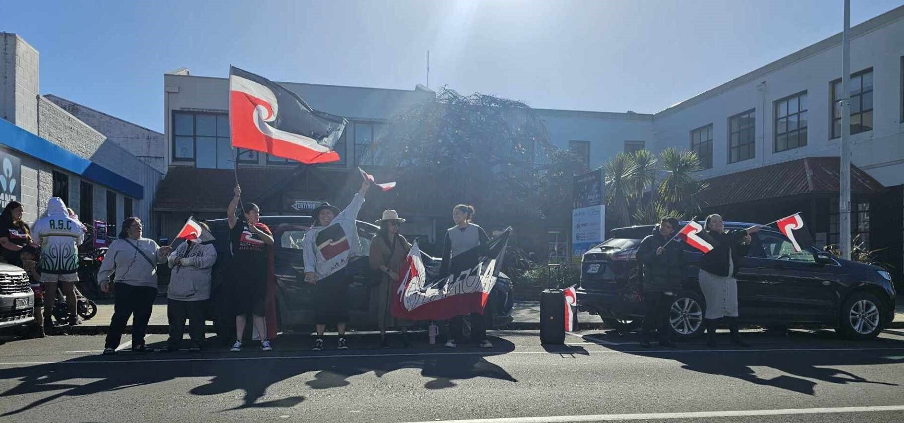  A group of up to 40 protested in Dannevirke at concerns the founding document Te Tiriti (The Treaty of Waitangi) and its principles were in danger of being re-written. The local activation was organised by Rangitāne staff and was held at Rangitāne Square.