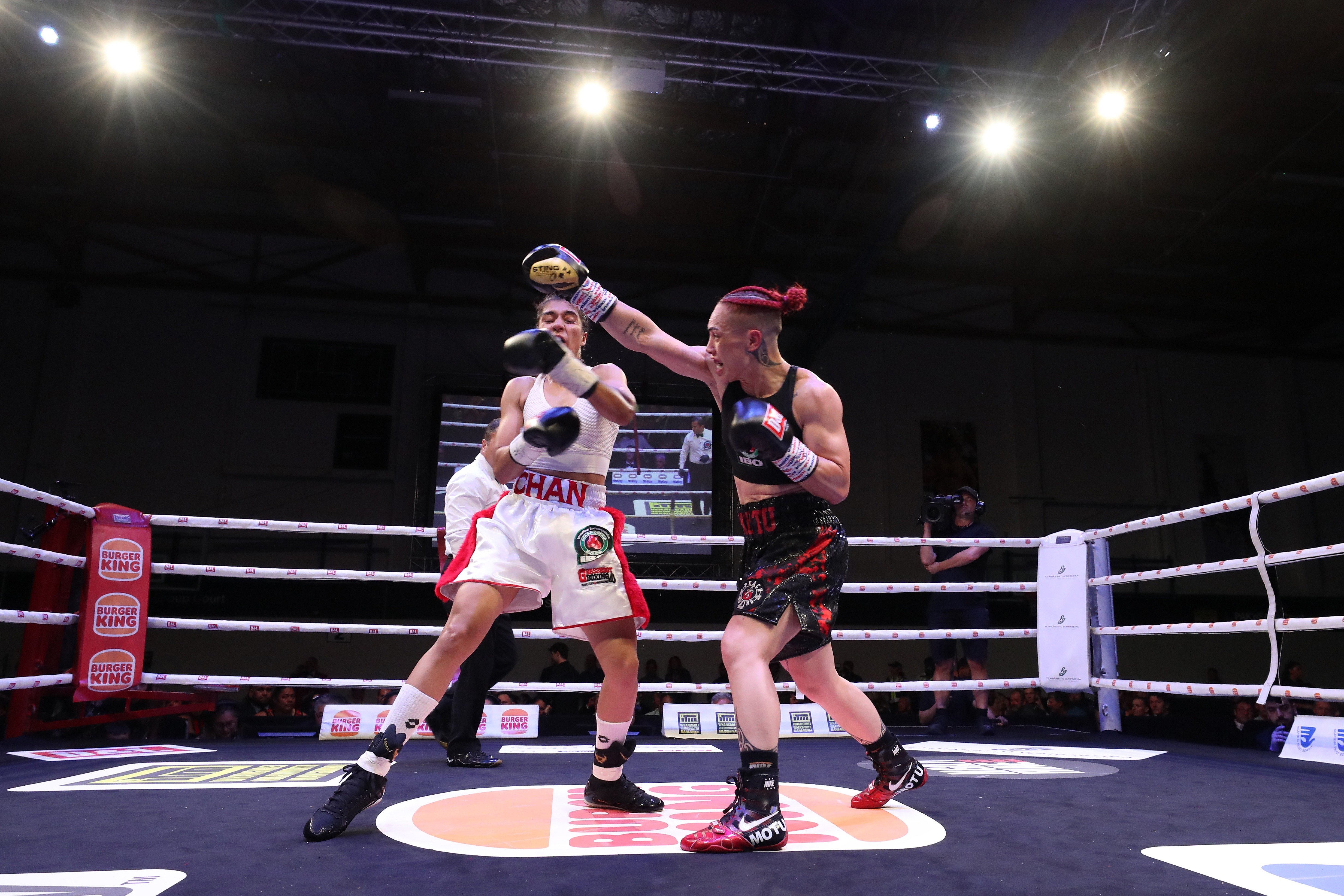 Mea Motu’s power was too much for India’s Chandni Mehra in their IBO super-bantamweight world title fight in December.