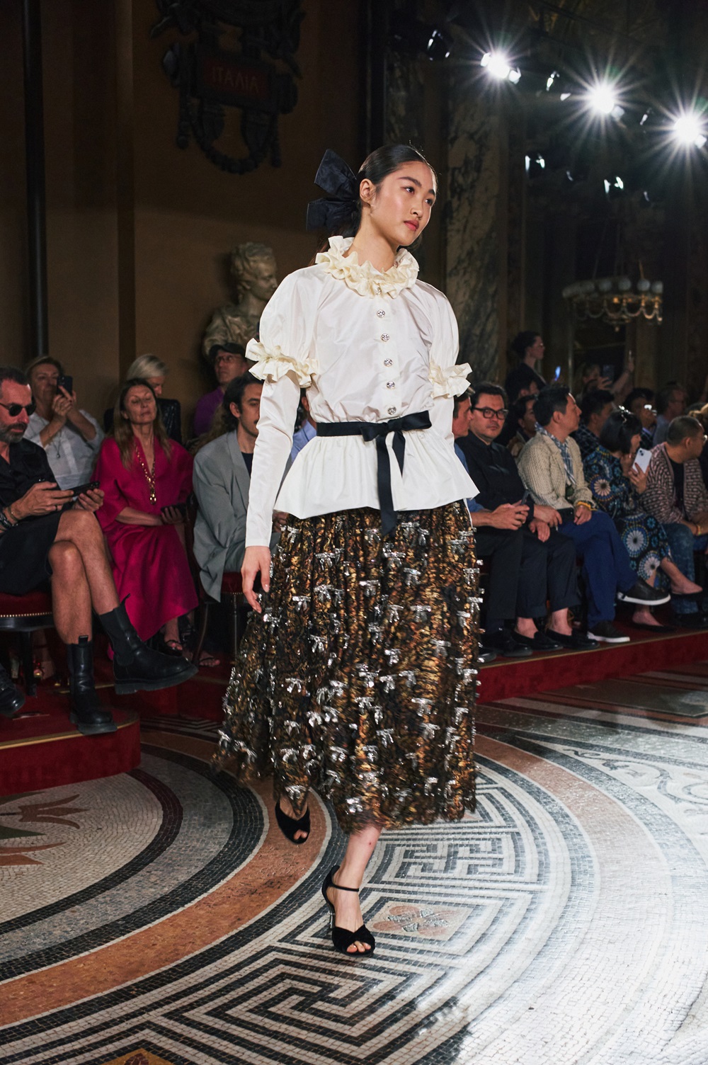 A model presents a look at the Chanel couture fall 2024 fashion show in Paris. Photo / Simbarashe Cha for The New York Times.