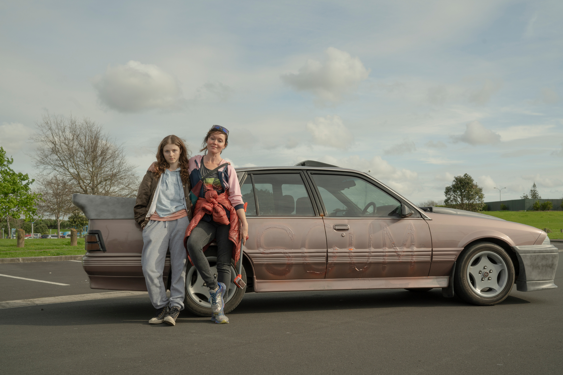 Thomasin McKenzie and Essie Davis star in Gaysorn Thavat's movie The Justice of Bunny King. Photo/supplied