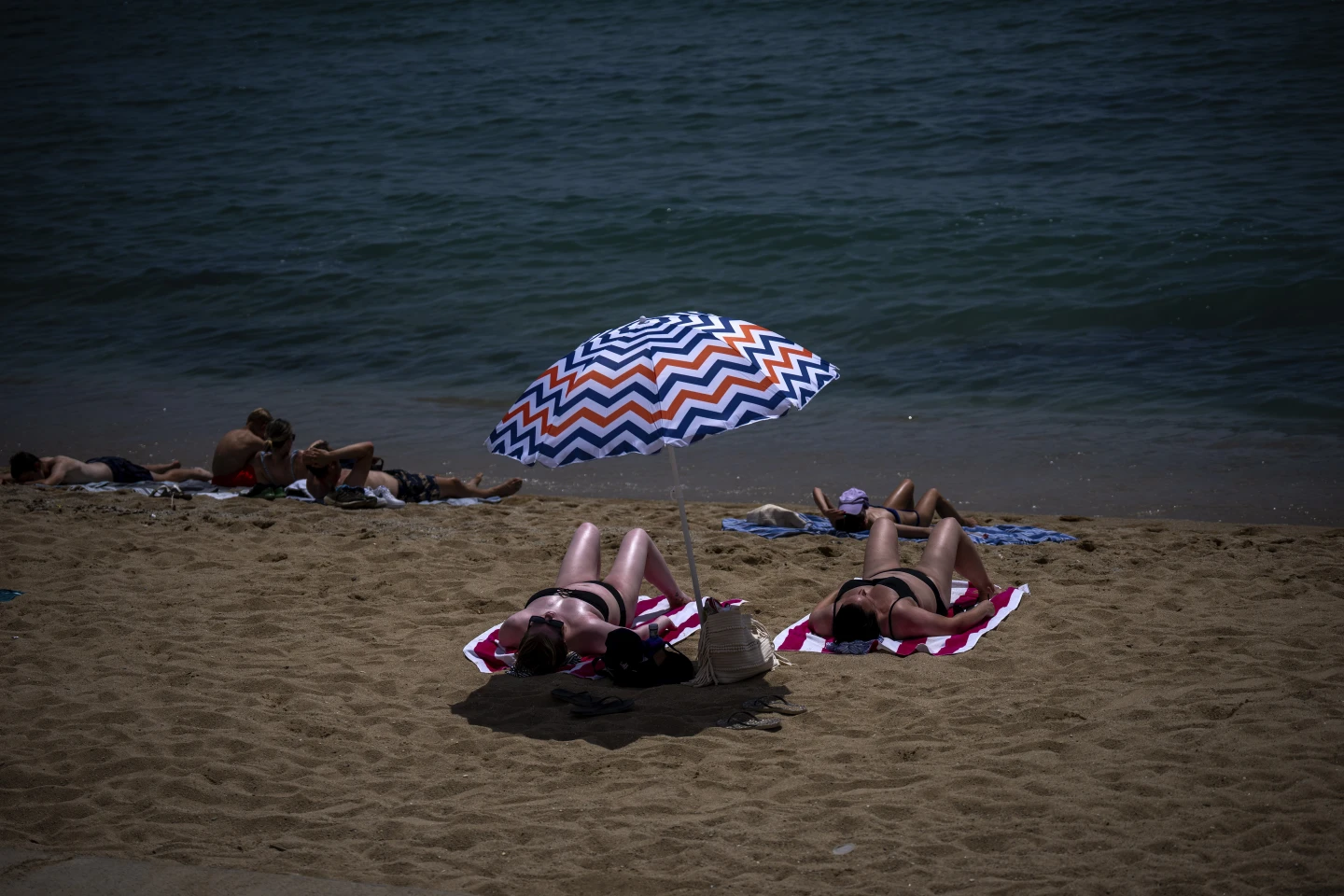 The Cerberus heatwave arrives with health warnings for locals and tourists, as southern Europe braces for 40C temperatures. Photo / Emilio Morenatti, AP