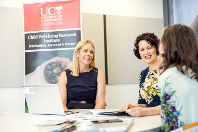 Professor Brigid McNeill (left) and Professor Gail Gillon, who co-developed Better Start Literacy Approach. Photo / Supplied.