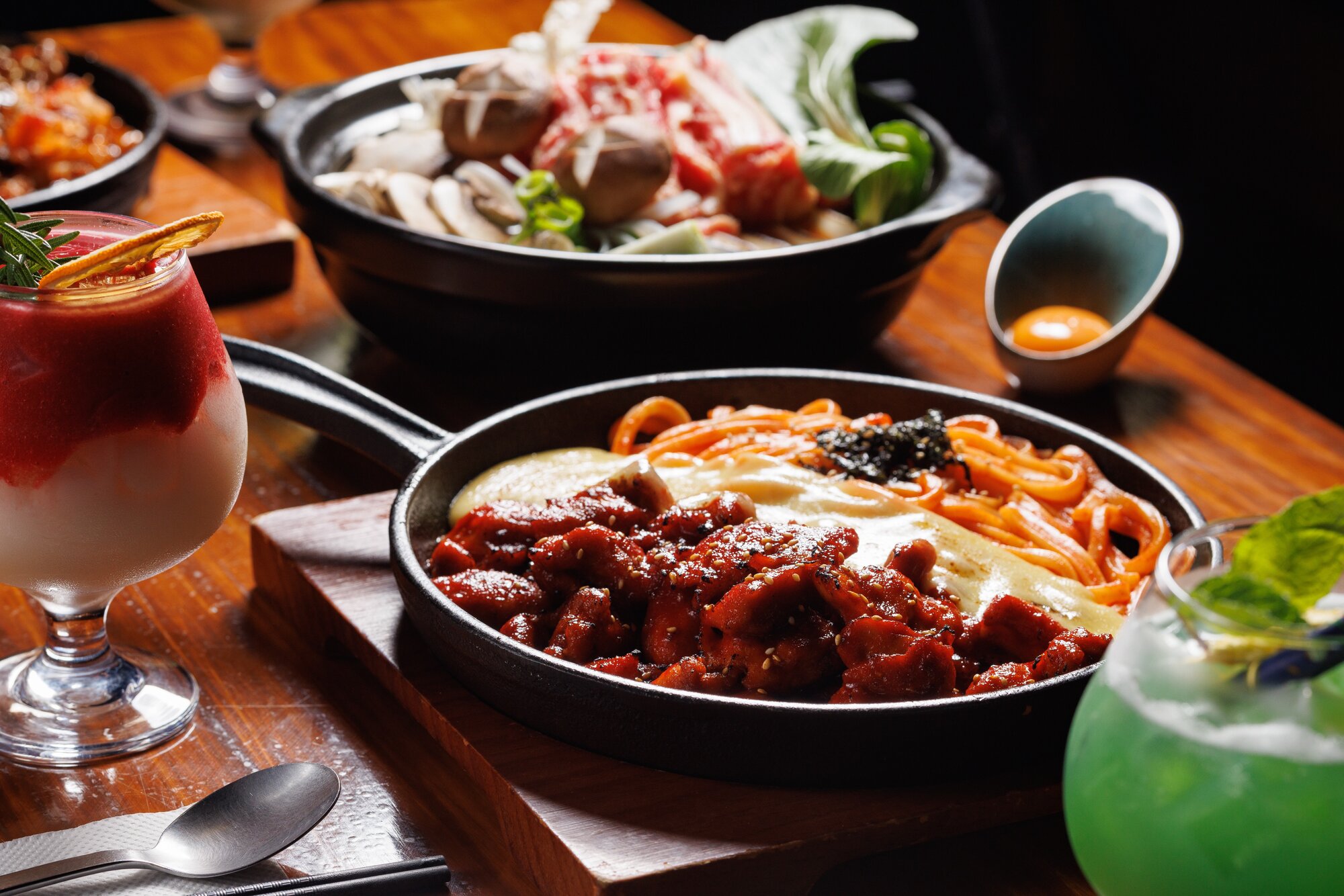 Korean restaurant Ongi in central Auckland is open late and the portions are huge. Photo / Babiche Martens