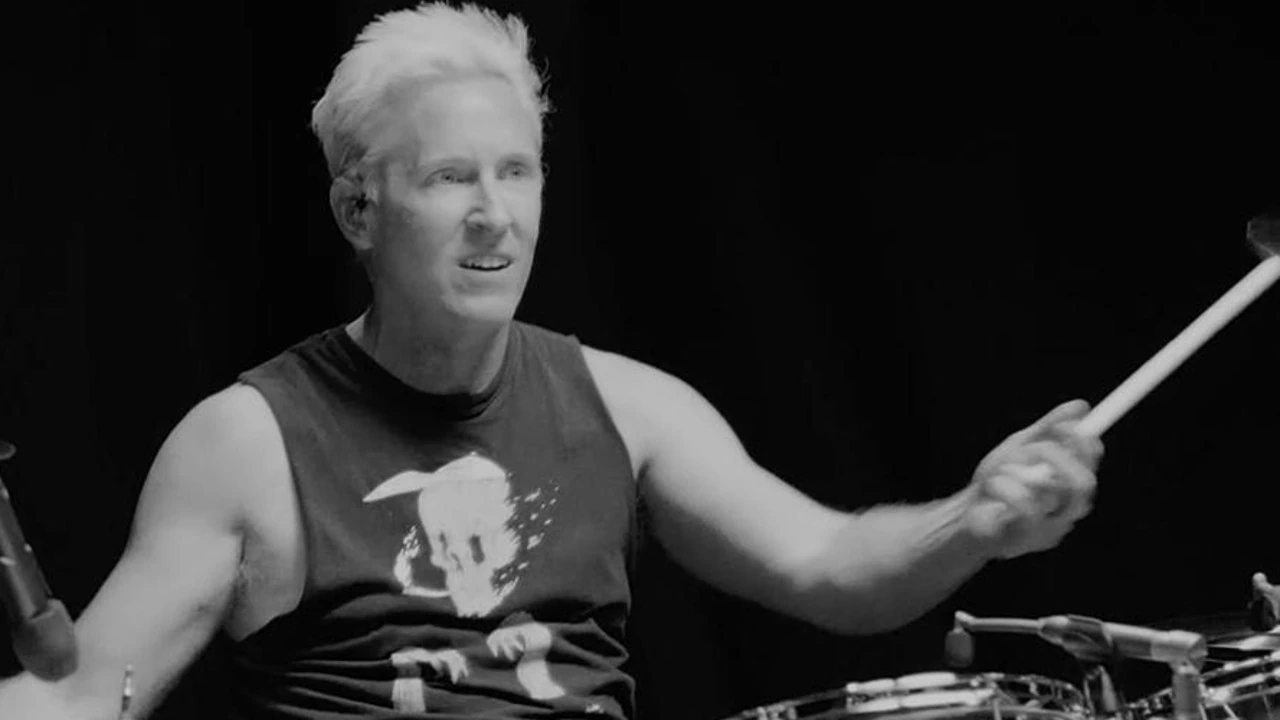 Josh Freese joins the Foo Fighters in livestream announcement. Photo / Veeps