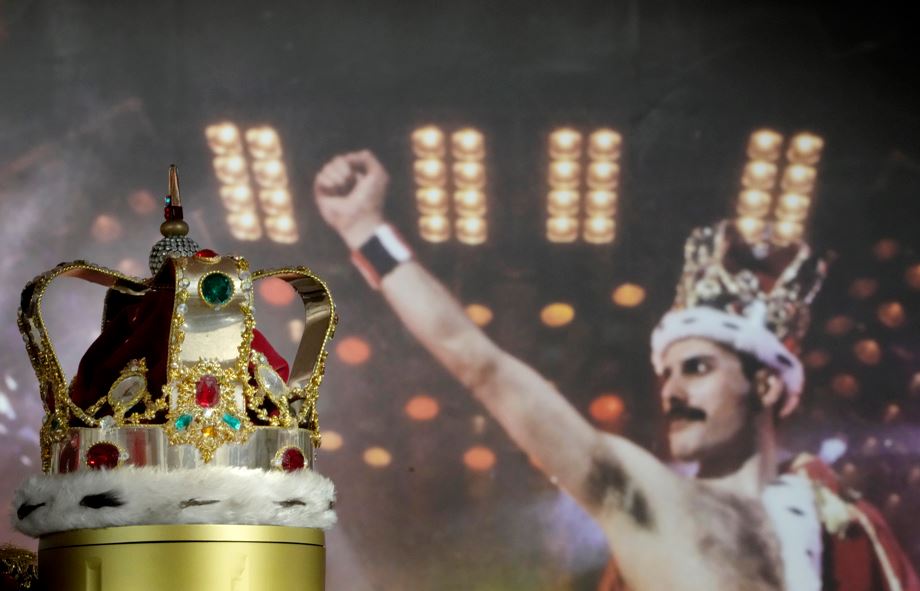 Freddie Mercury's signature crown worn throughout the 'Magic' Tour. Photo / AP