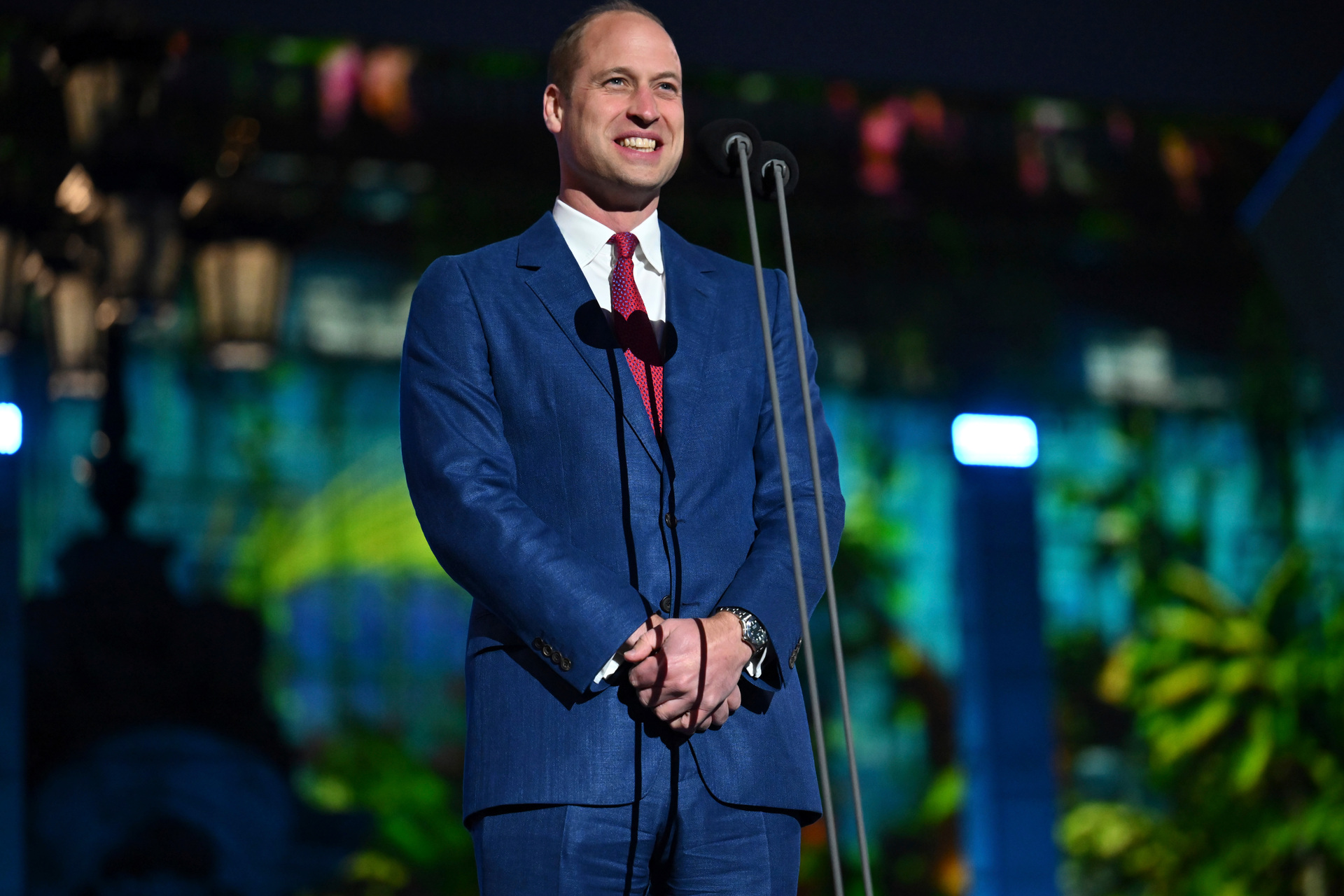 Prince William speaks about the environment during the Party at the Palace to celebrate the Platinum Jubilee in London. Photo / AP