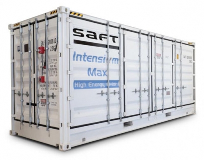 A Saft battery container, like the ones that will be at the Ruakākā Energy Park.
