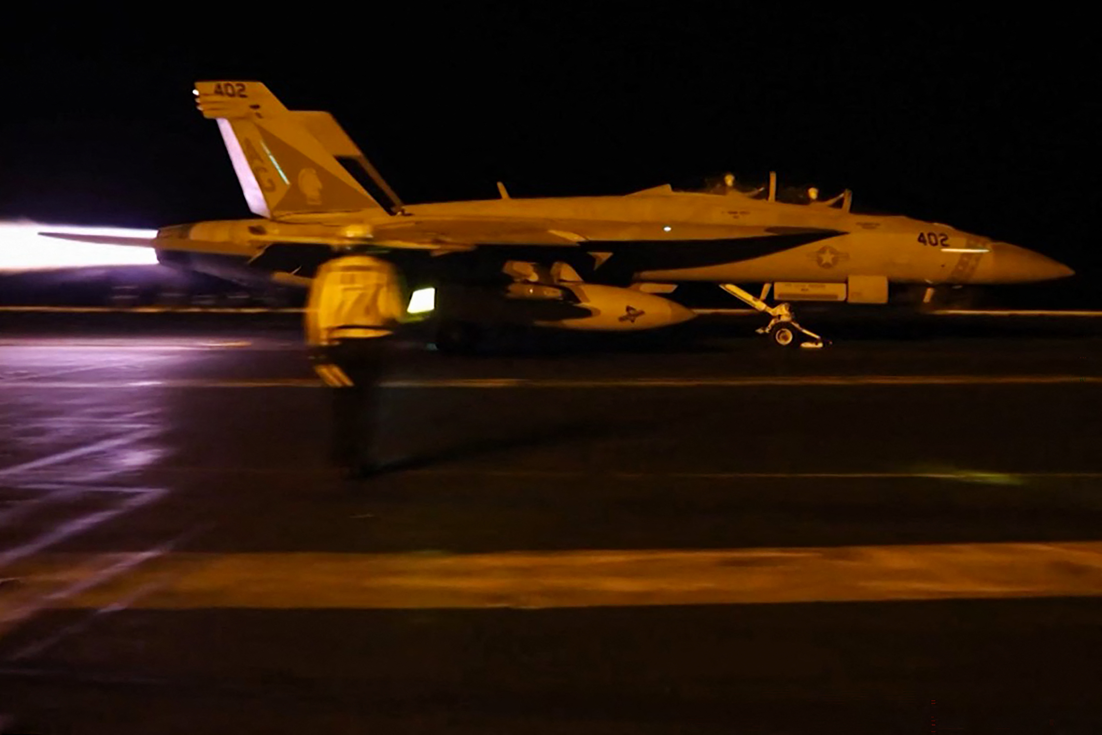 A screengrab from video footage released by US Central Command on July 18, 2026 shows US forces launching what the military says are precision strikes targeting Iranian military capabilities. Photo / Centcom via AFP