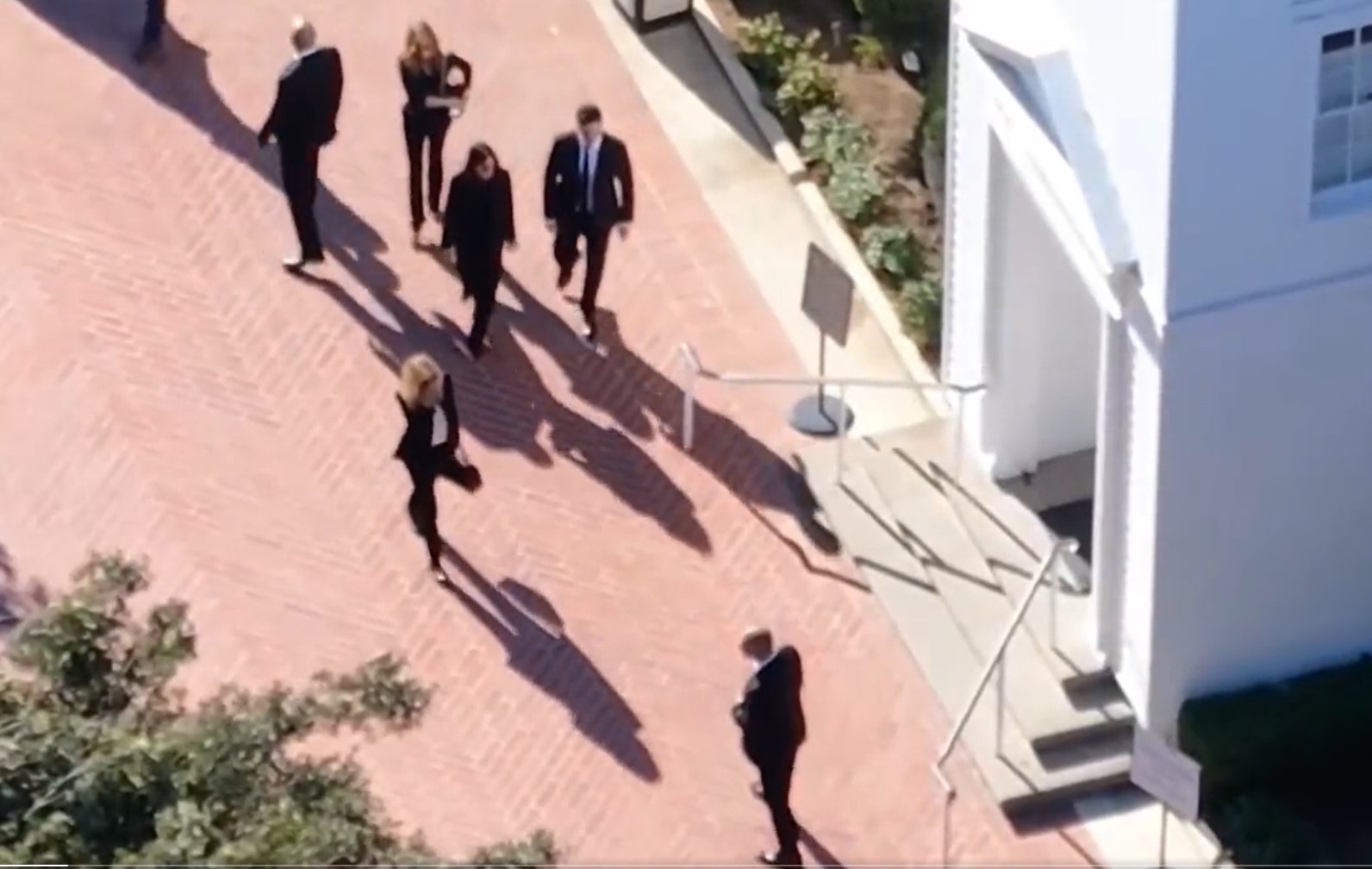 The cast of Friends gather for Matthew Perry's memorial service in Los Angeles. Photo / via X