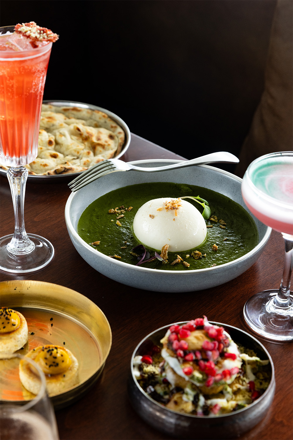 The palak burrata on the menu at new Ponsonby restaurant Rahi. Photo / Babiche Martens
