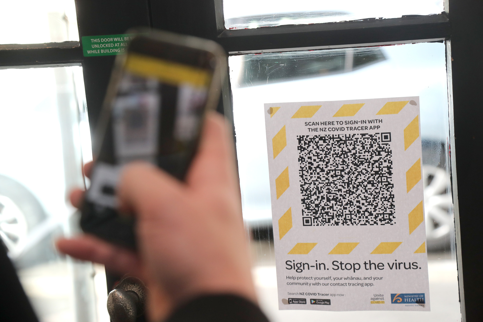 The Government will look at making QR scanning compulsory. 