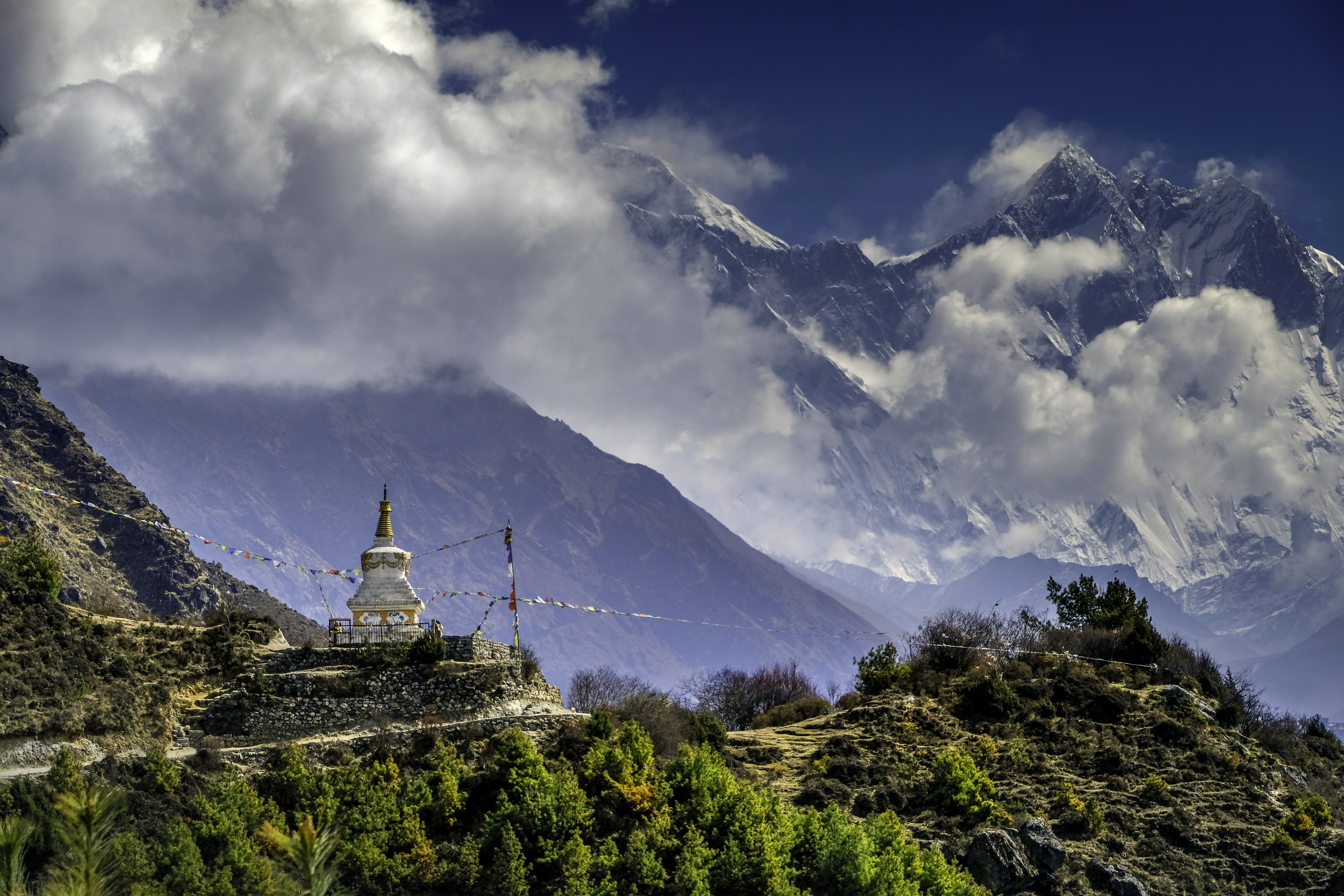 Beautiful views on the Everest Base Camp trek. Photo / Getty Images