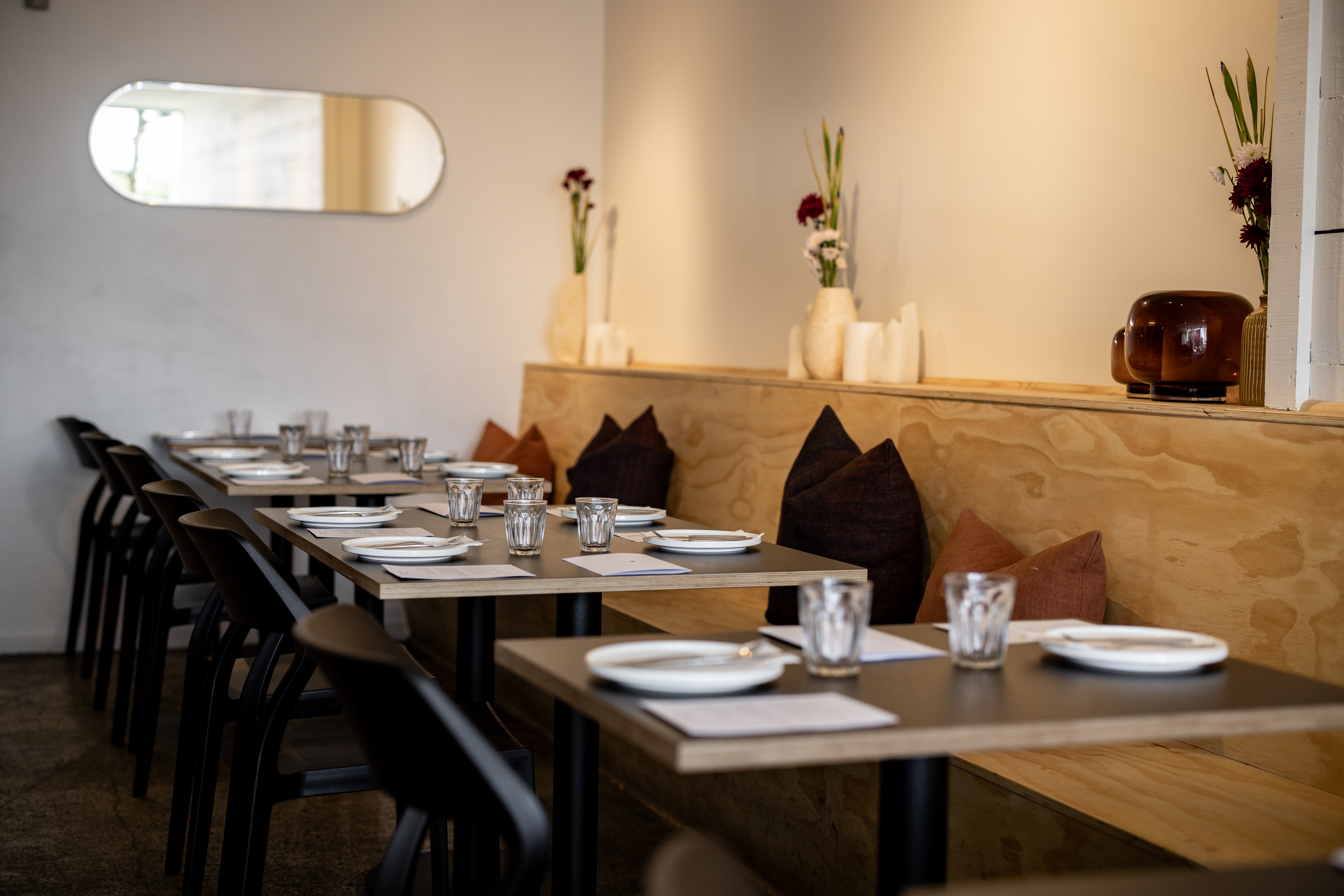 The dining room in Ellerslie's Bianca restaurant. Photo / Babiche Martens