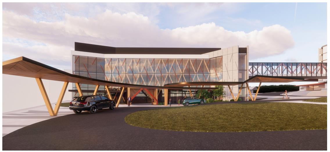 An artist's impression of the proposed new Whangārei hospital development Photo / Te Whatu Ora Te Tai Tokerau