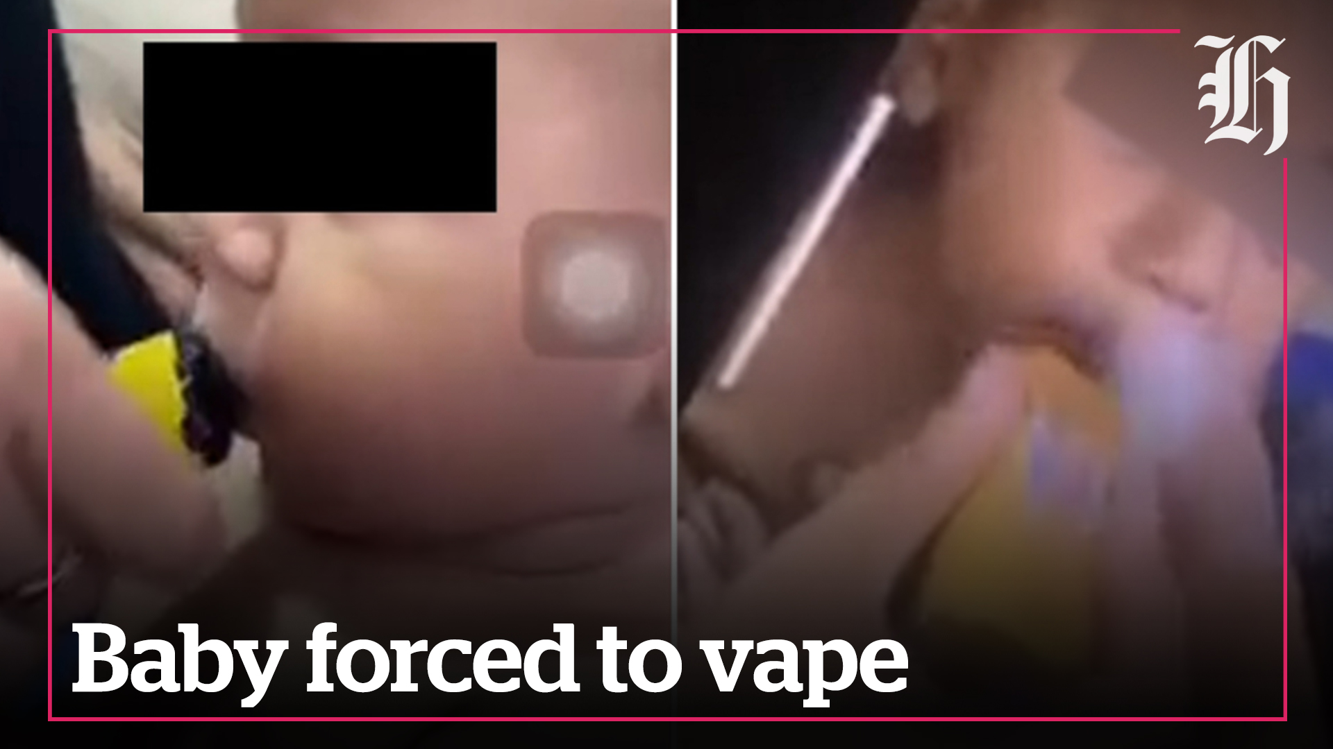 Watch: Baby forced to vape, mum hits back at bum critics