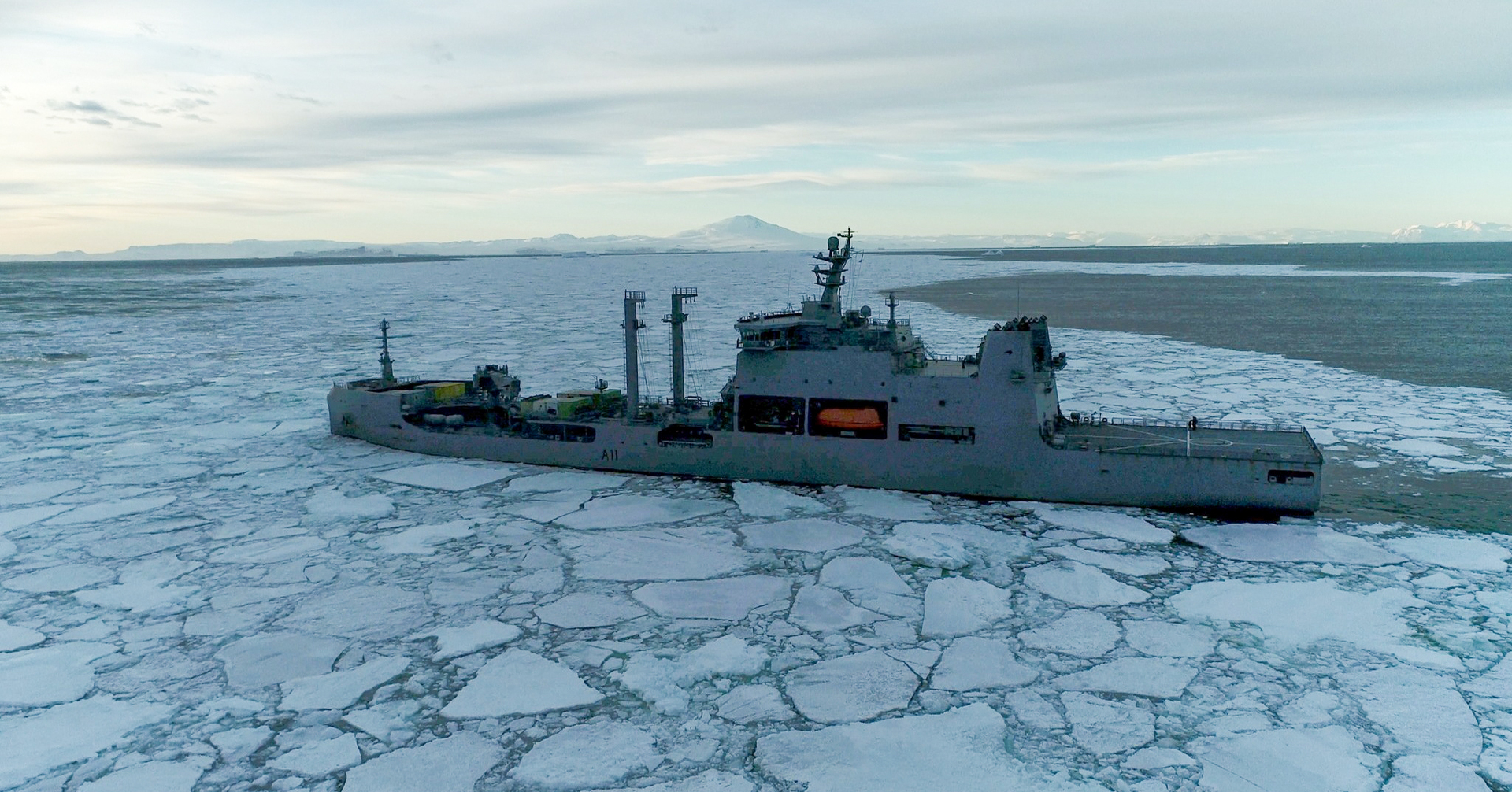 RNZN Aotearoa's 2022 trip to Antarctica for resupply and equipment delivery.
