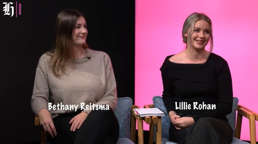Team Gen Z - Lifestyle writer Bethany Reitsma and Entertainment and Lifestyle producer Lillie Rohan. Photo / NZ Herald