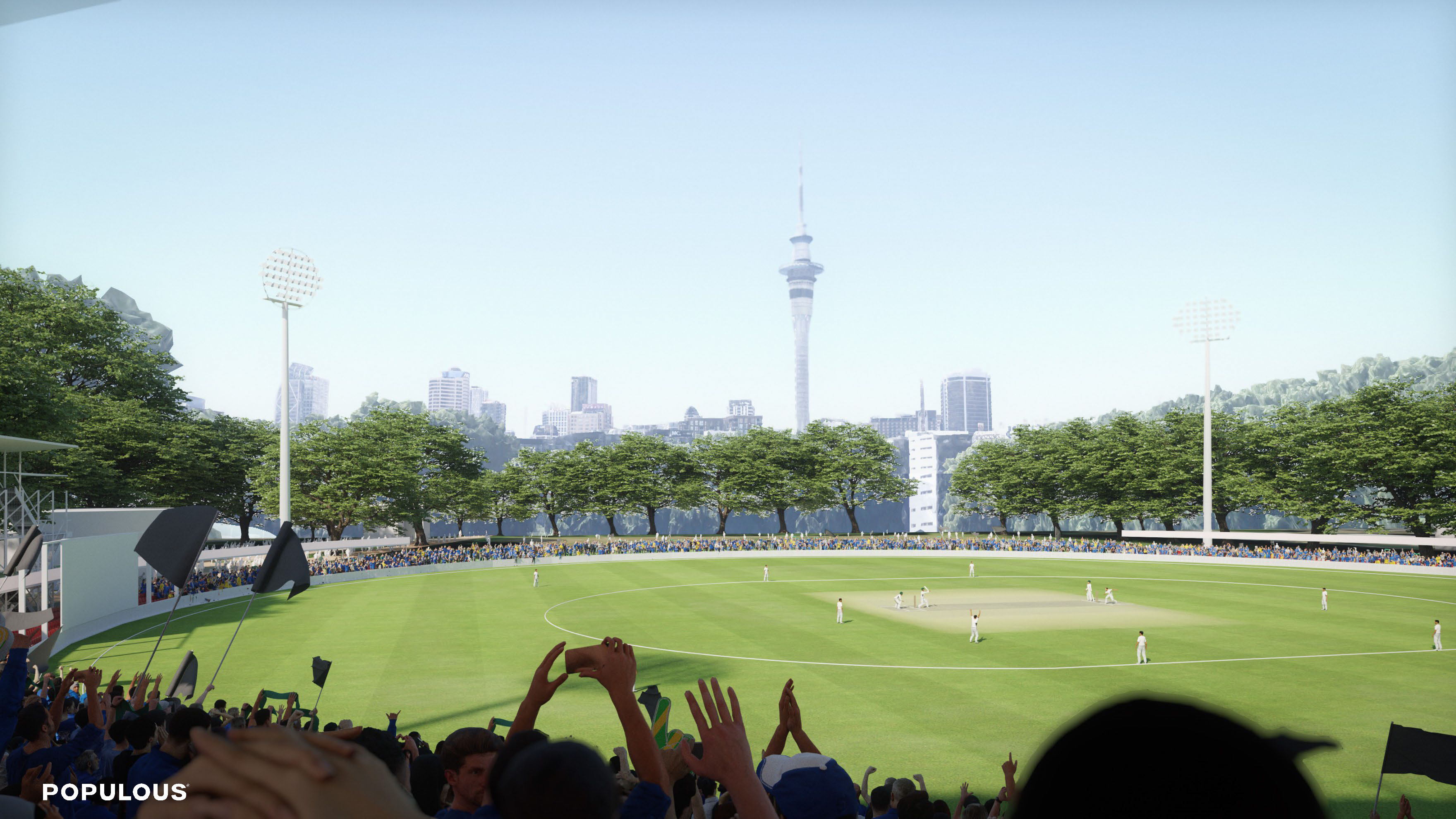 A view from the proposed stand.