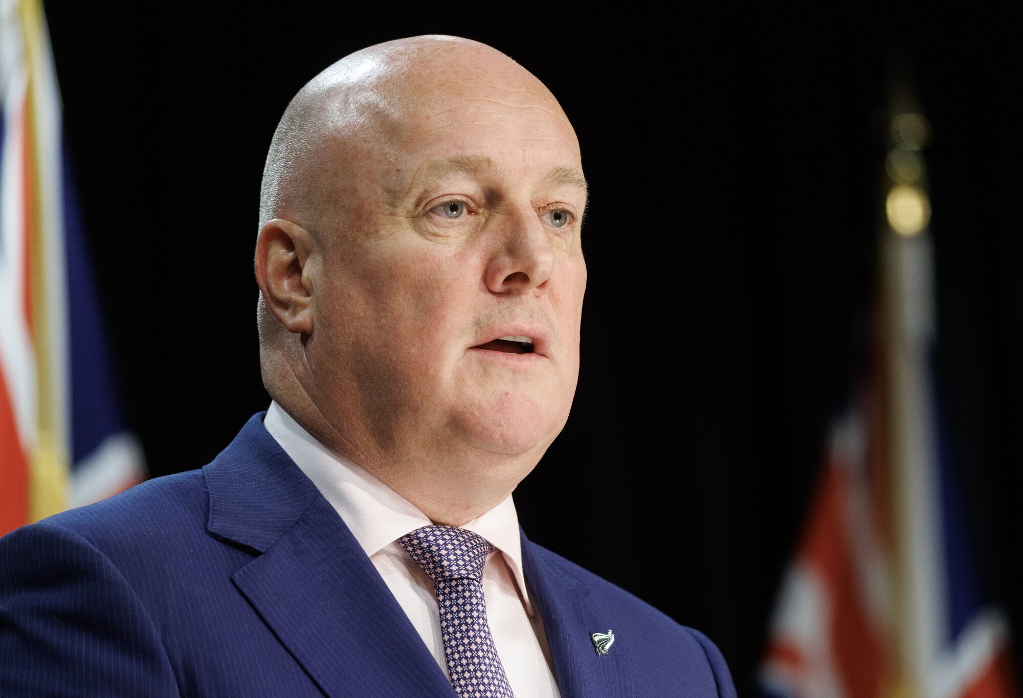 Prime Minister Christopher Luxon was tight-lipped on Wednesday about policy to allow foreign investors to purchase residential property here. Photo / Mark Mitchell