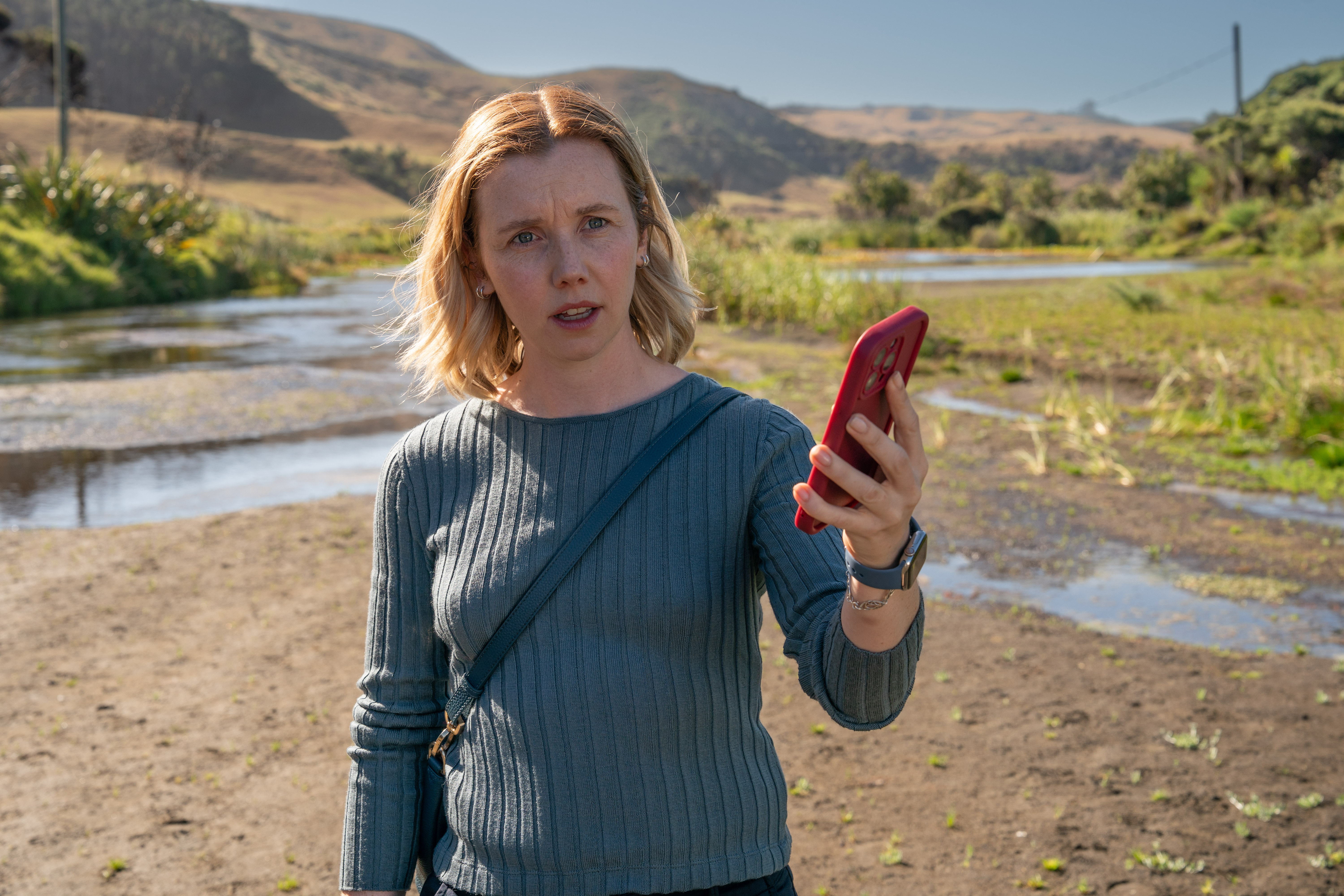 Lauren Lyle as Mia Beaton in The Ridge. Supplied