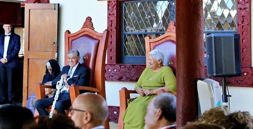 Kiingi Tūheitia and his wife Te Atawhai.