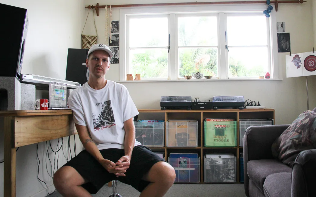 Chris James AKA Christoph El’ Truento has worked on the last two Avantdale Bowling Club albums. Photo / RNZ, Danielle Street