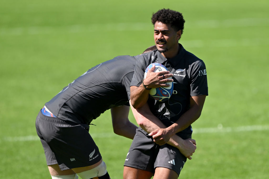 Emoni Narawa is heading home from the Rugby World Cup. Photo / Getty Images