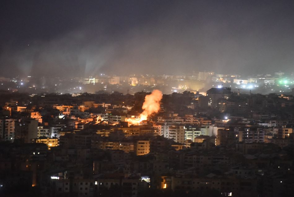Smoke rises from the site of an Israeli airstrike that targeted a neighborhood in Beirut’s southern suburb. Photo / Fadel Itani, AFP