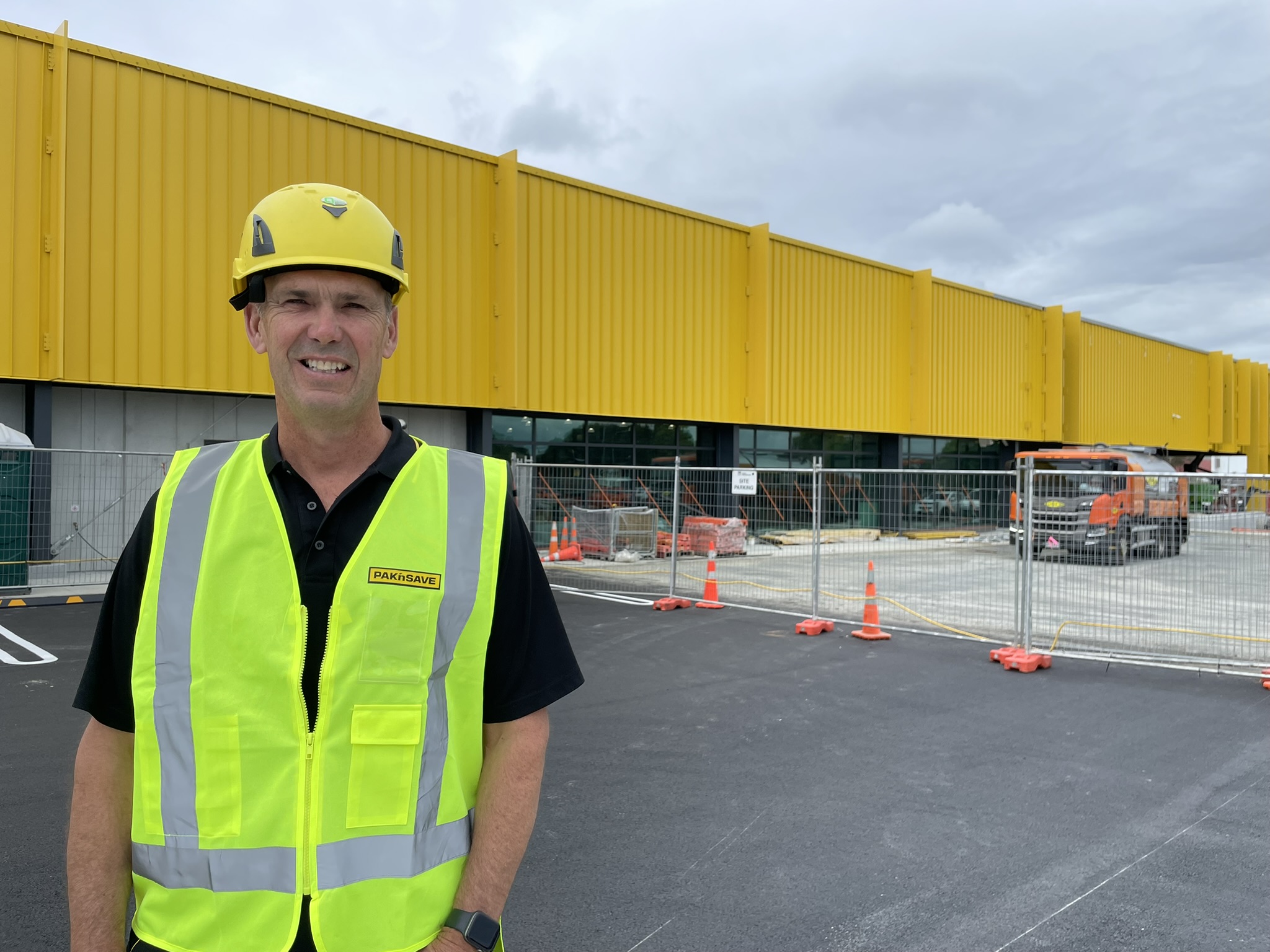 Wade Brown at the new Pak'nSave Highland Park, which opens on February 25. Photo / Foodstuffs