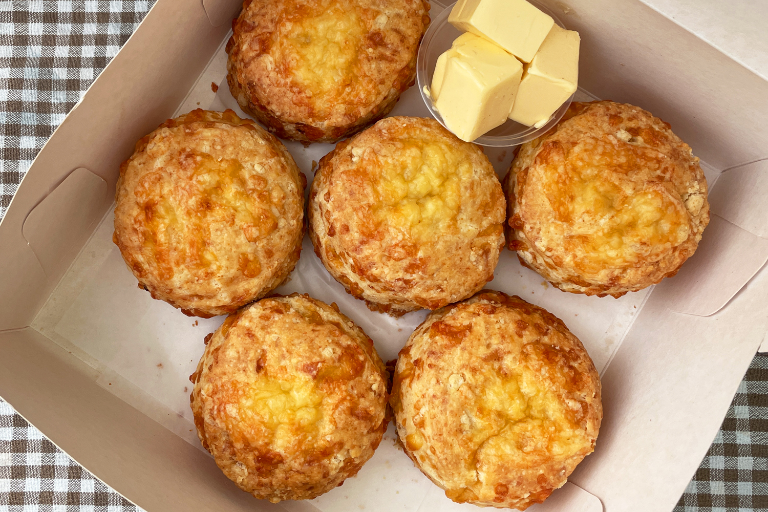 Catroux cheese scones.