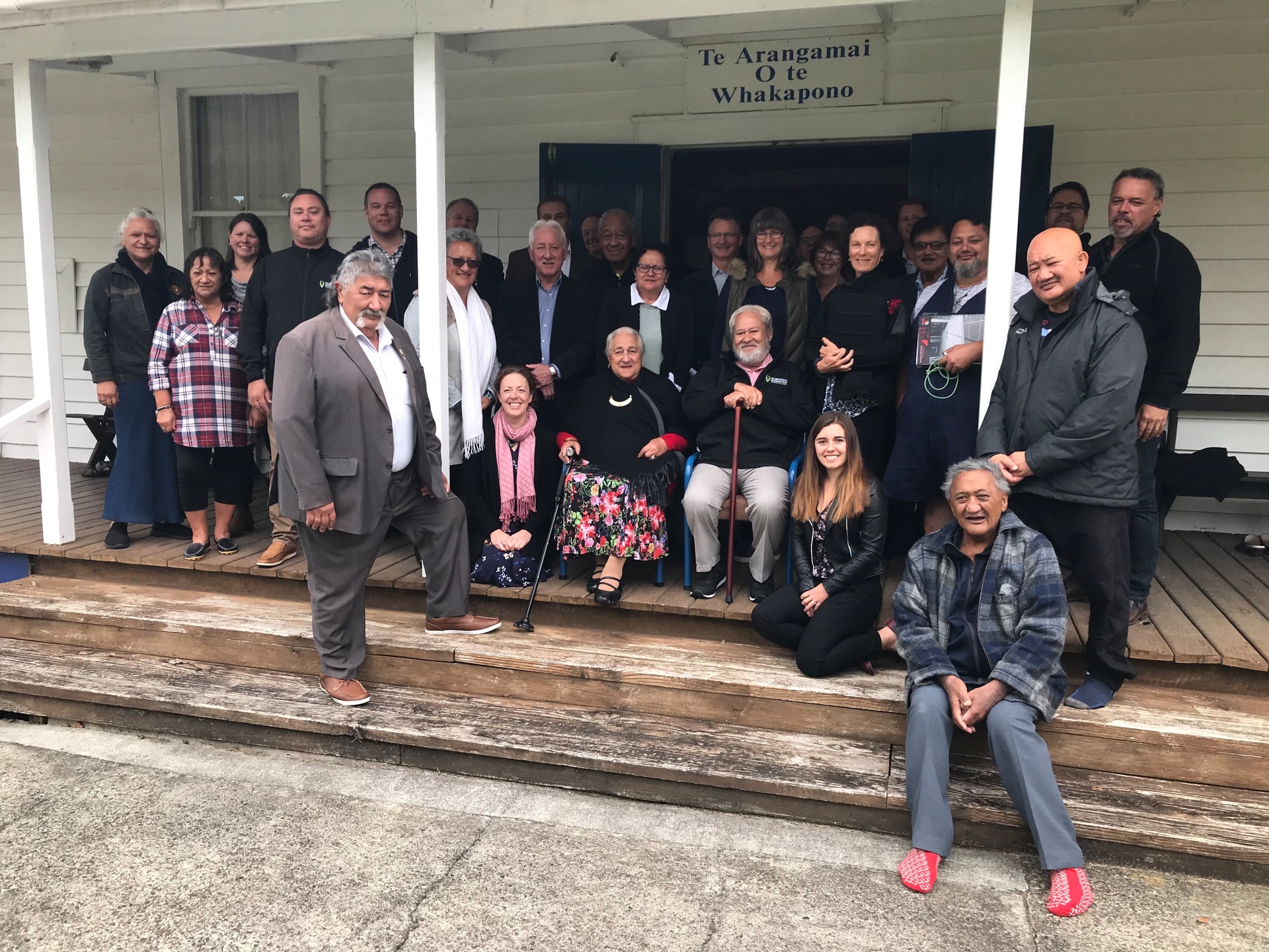 The Kaipara Moana Remediation joint committee meeting team. Photo / Susan Botting