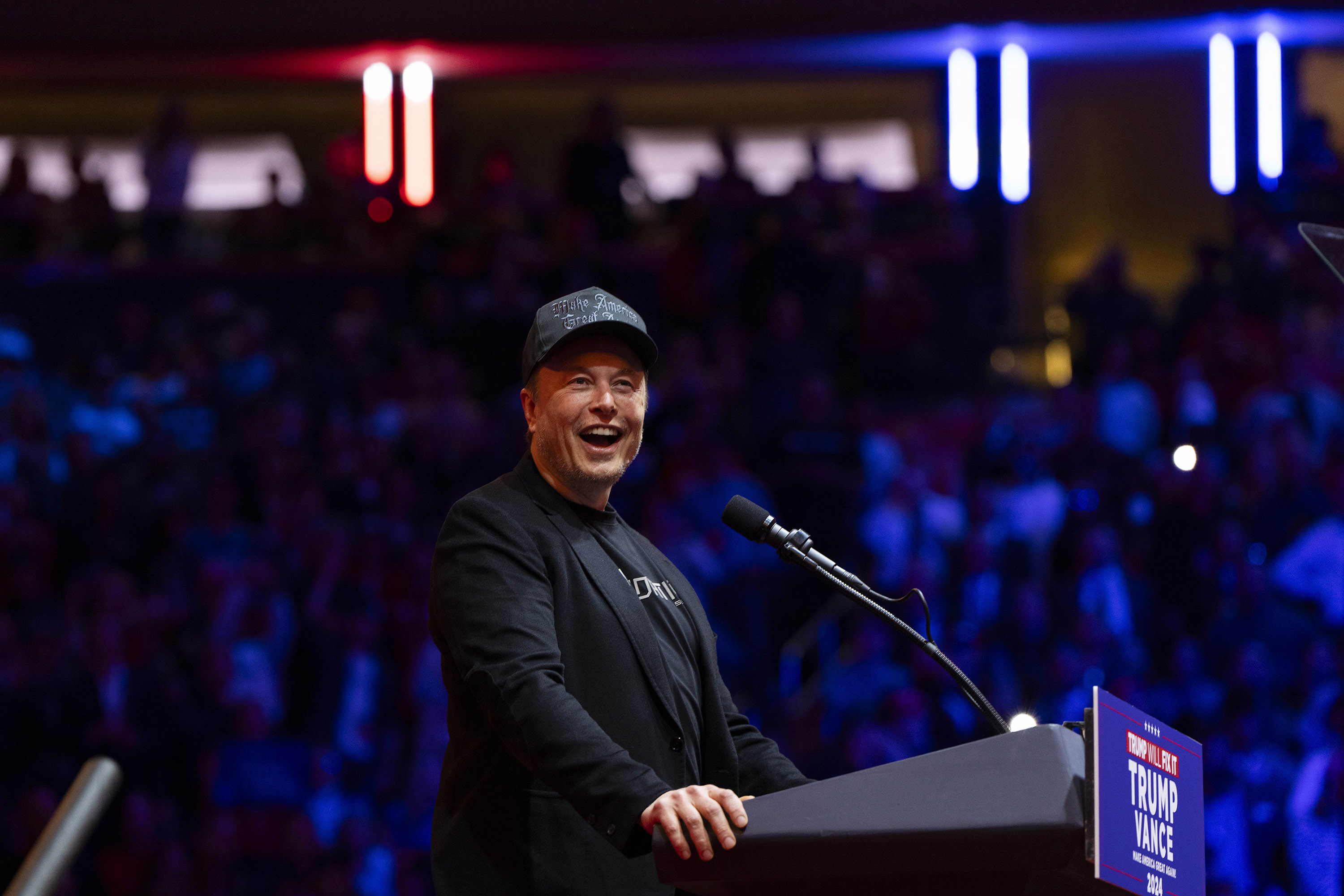 Elon Musk has become the loudest cheerleader for Trump. Photo / Hiroko Masuike, The New York Times