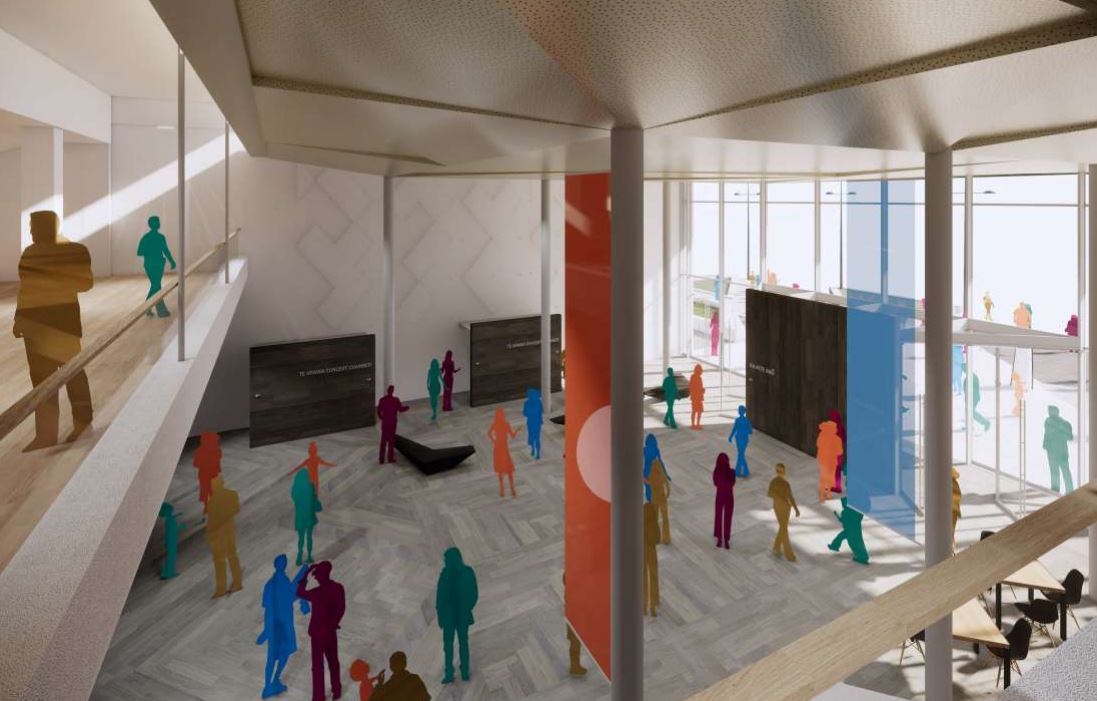 Concept design of the interior entrance. Image / Supplied