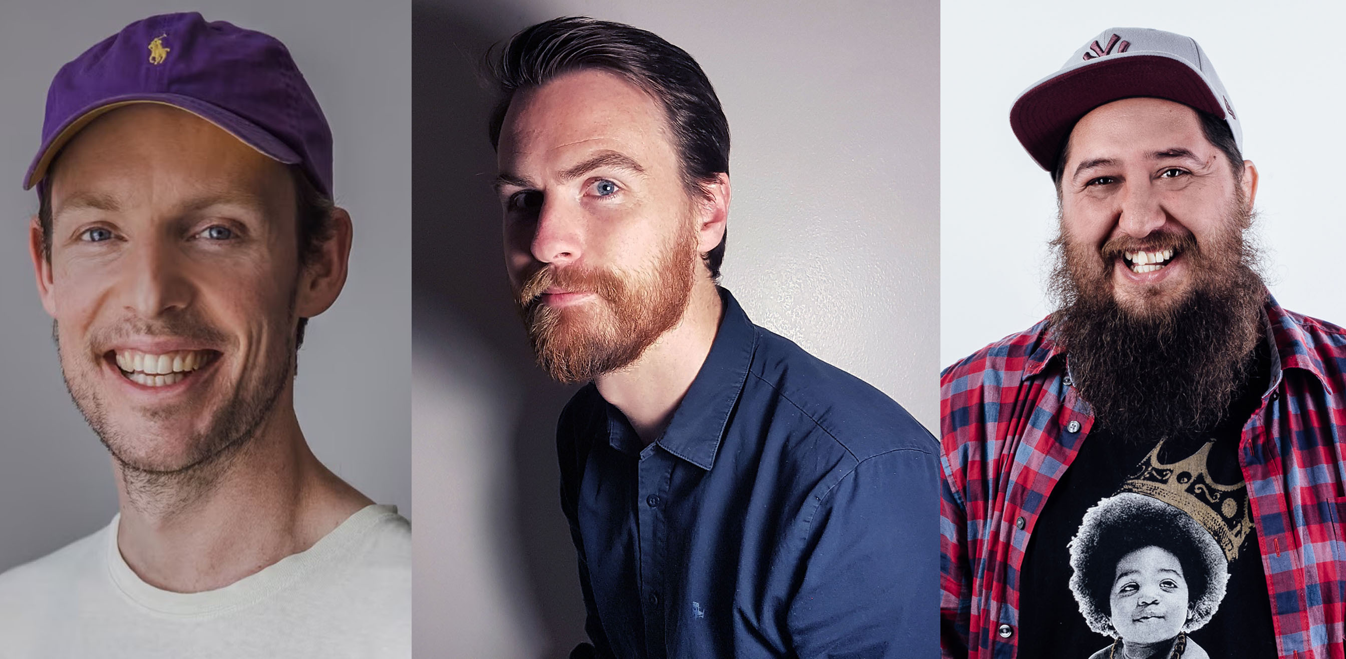 2023 Fred Award nominees Guy Montgomery, left, Brendon Green and Jamaine Ross. Photos / Supplied