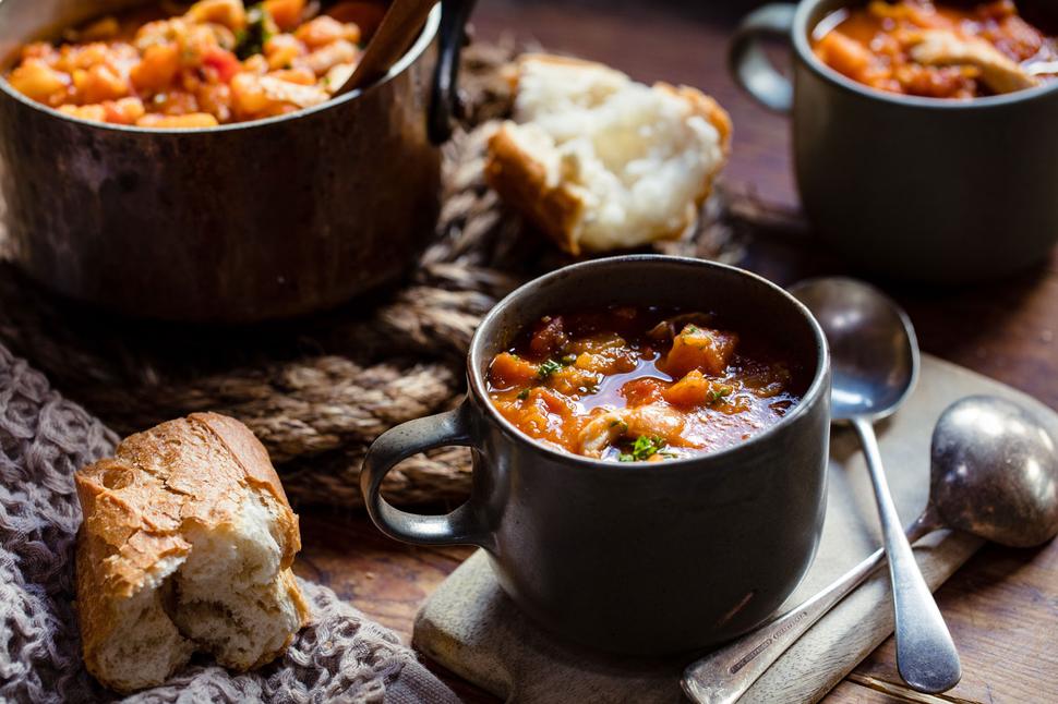 Hearty Chicken & Vegetable Soup. Photo / Babiche Martens