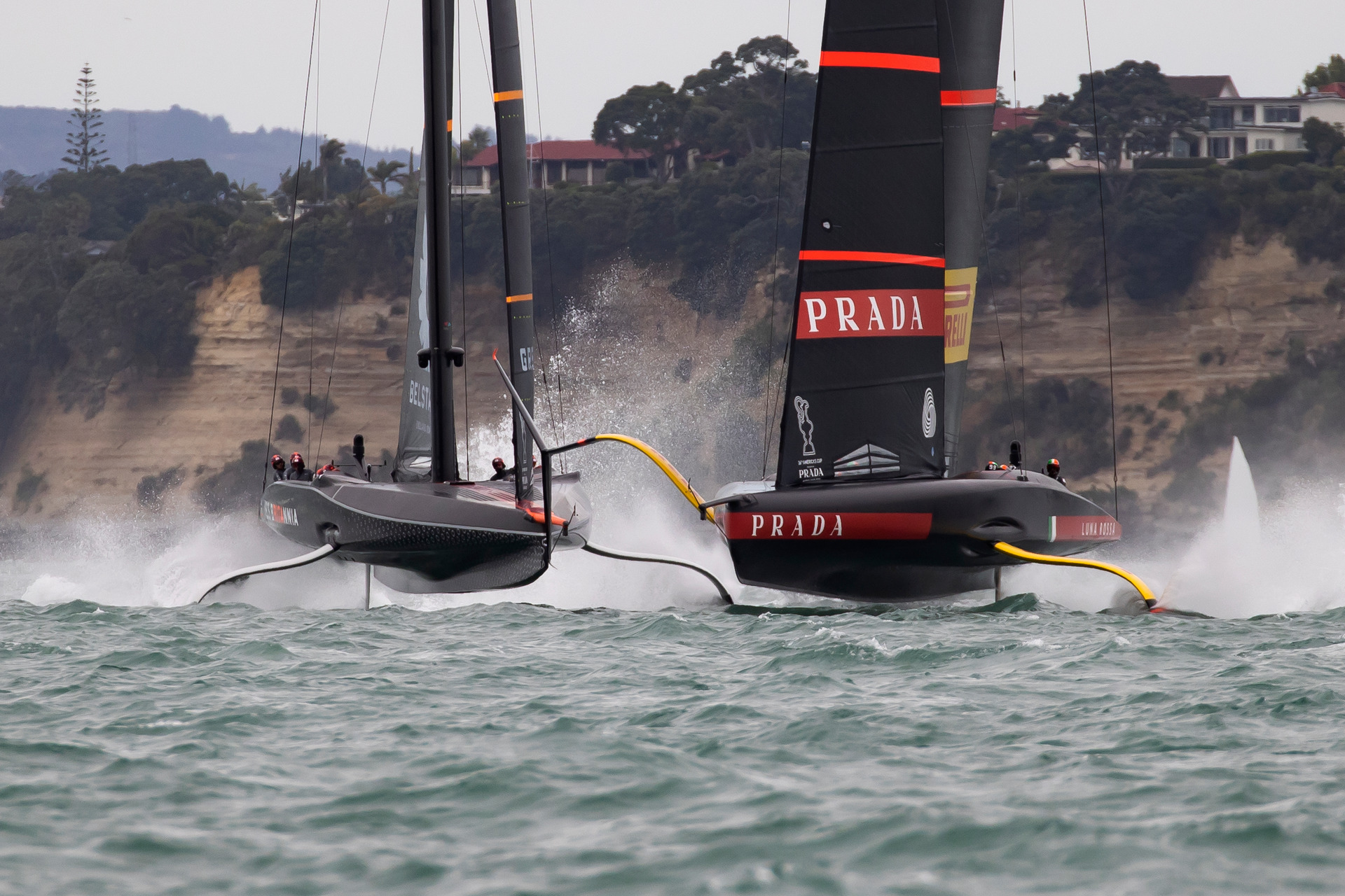 Luna Rossa Prada Pirelli beat Ineos Team UK 7-1 in the challenger series final in Auckland in 2021. Photo / Brett Phibbs, PhibbsVisuals