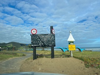 New speed limits signs and safety messages that will be unveiled at Te Oneroa-a-Tōhe Ninety Mile Beach on Friday as part of the  Te Oneroa-a-Tōhe Beach Board’s summer safety plan.