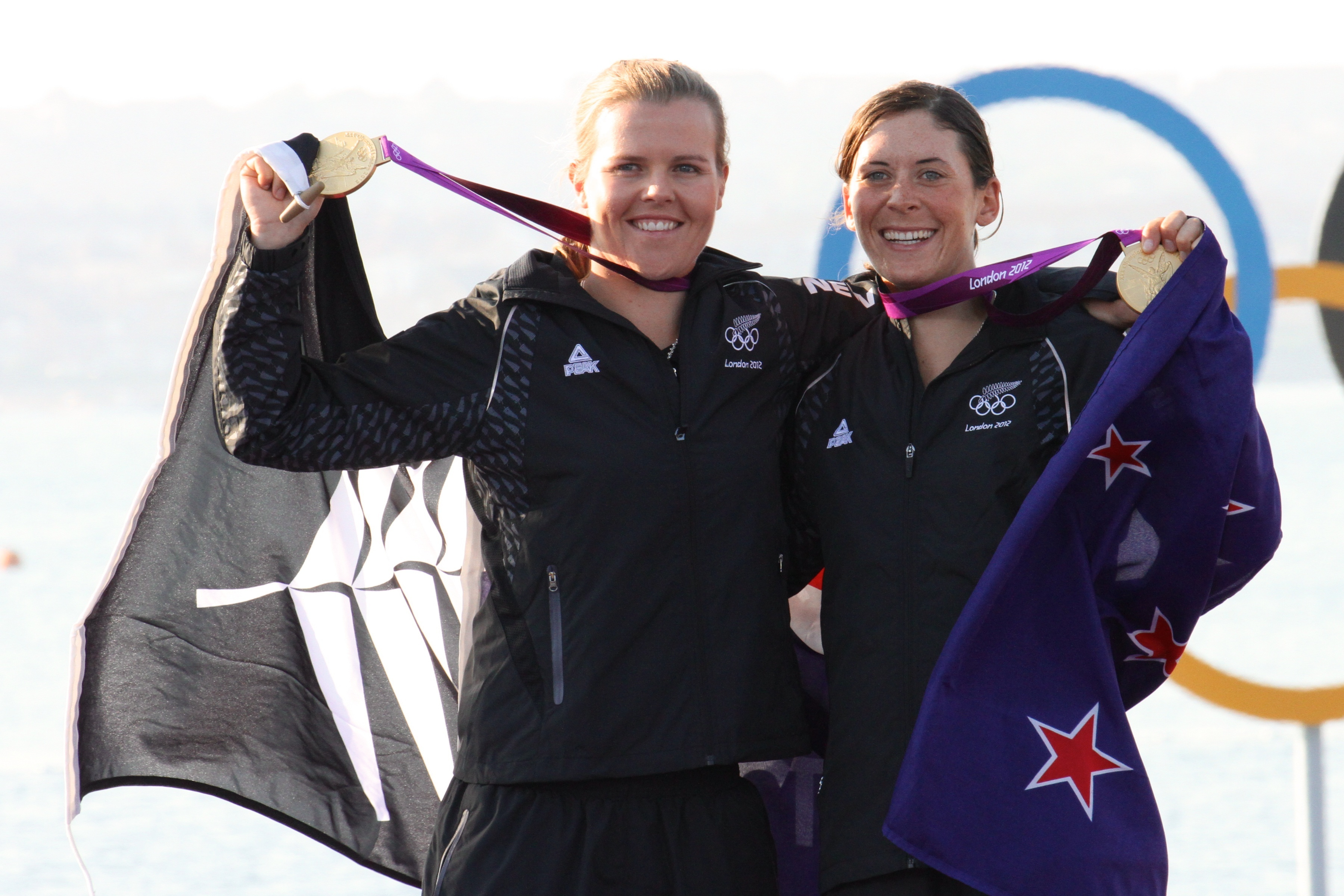 Olivia Powrie and Jo Aleh won gold in the 470 class at the 2012 Olympic Games. Photo / Photosport