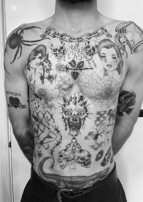 An example of Stefan's handiwork. Photo / Two Hands Tattoo