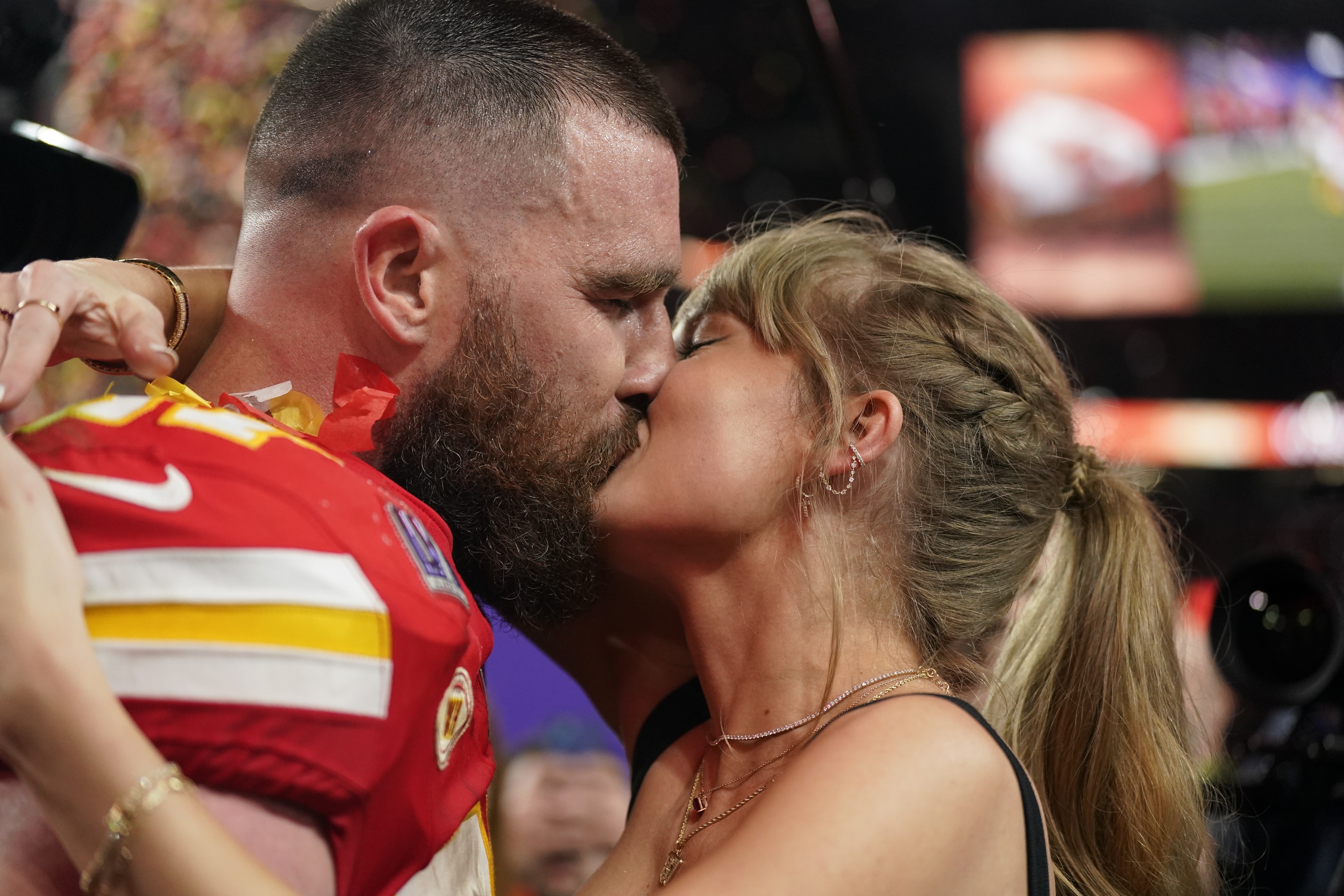 Kansas City Chiefs tight end Travis Kelce says Swifties watching the NFL were “such a positive thing” for the sport. Photo / AP