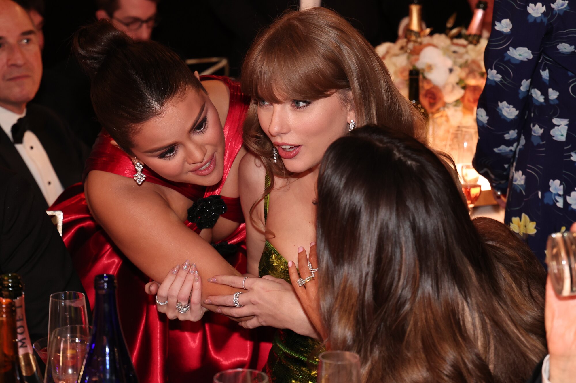 Selena Gomez and Taylor Swift. Photo / Getty Images