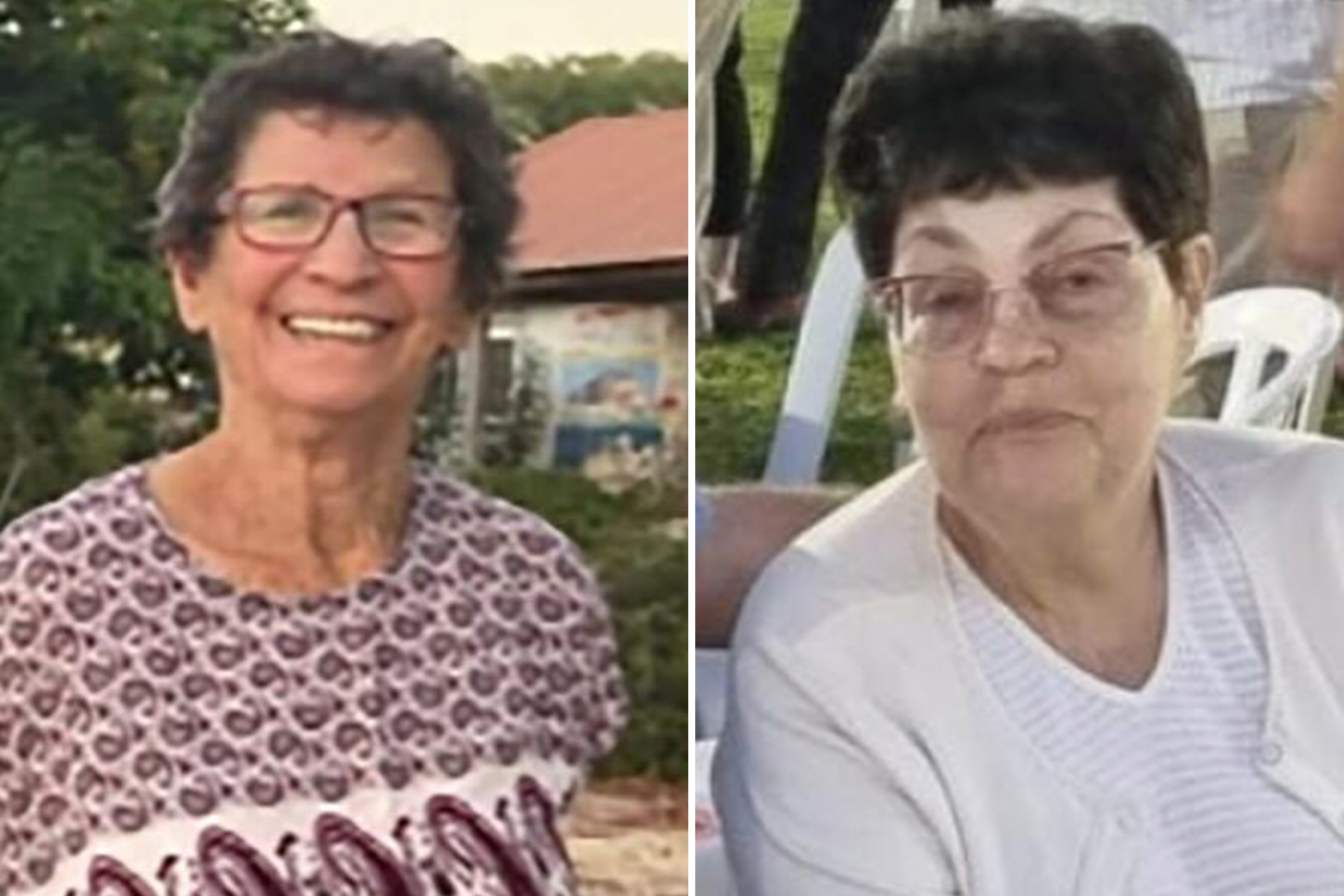 Yocheved Lifshitz, left, and Nurit Cooper, who were held as hostage by Palestinian Hamas militants, are seen in these undated handout photo combination. The International Committee of the Red Cross says Hamas militants have released both Lifshitz and Cooper it had been holding captive in the Gaza Strip. Photo / AP