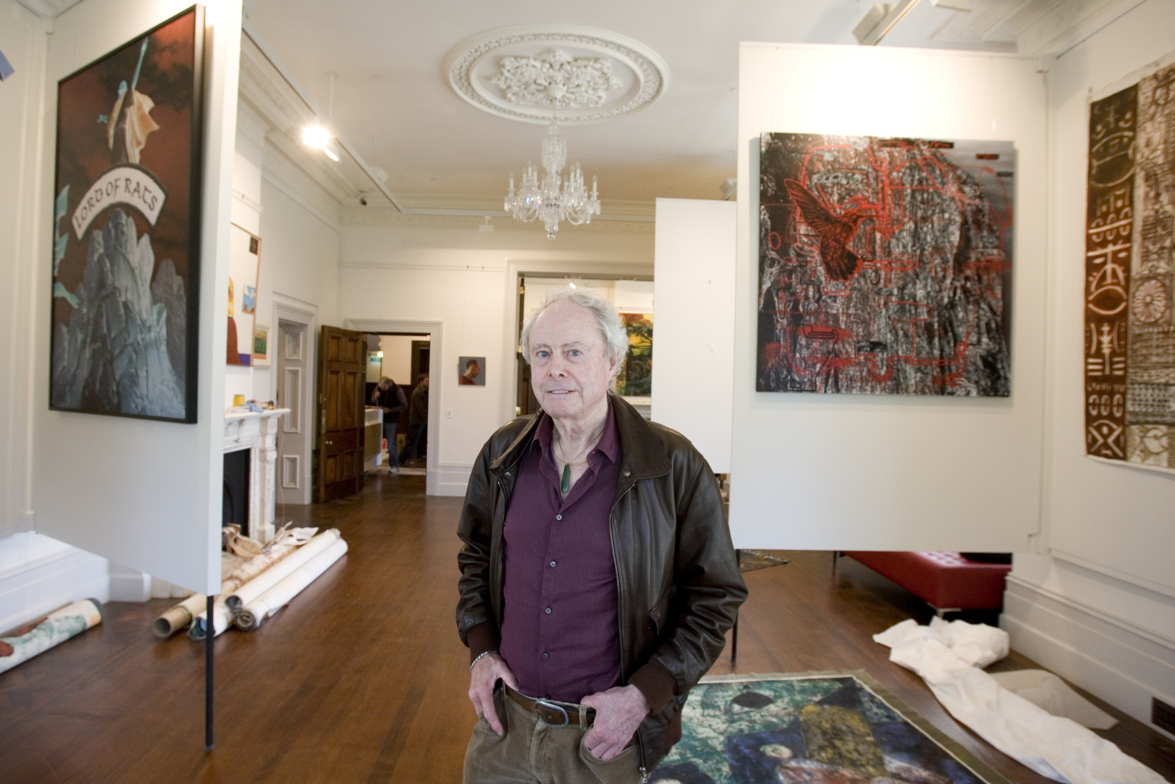 Sir James Wallace at Pah Homestead in 2010. Photo / Richard Robinson