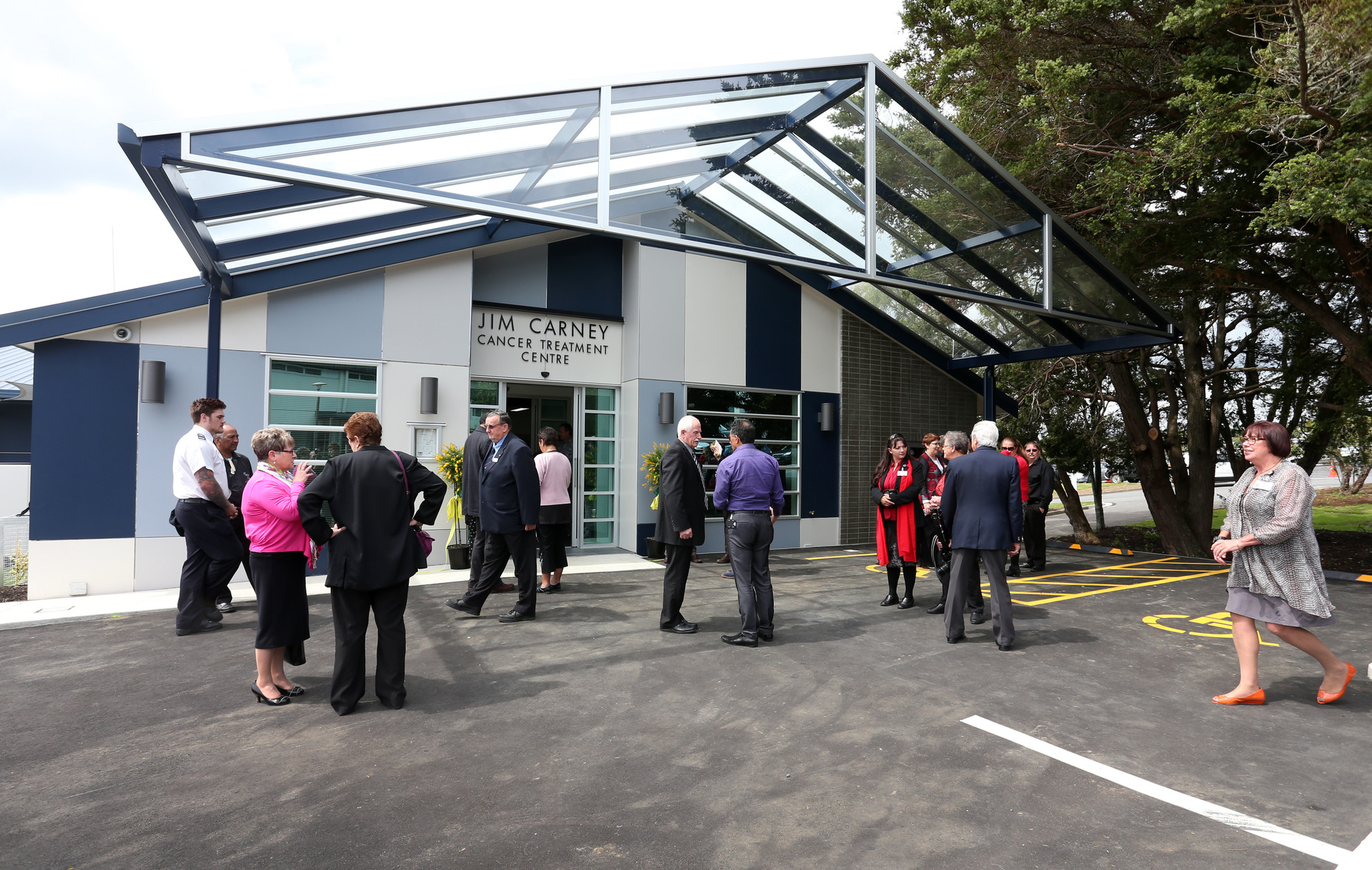 Jim Carney Cancer Treatment Centre's official opening in 2014.