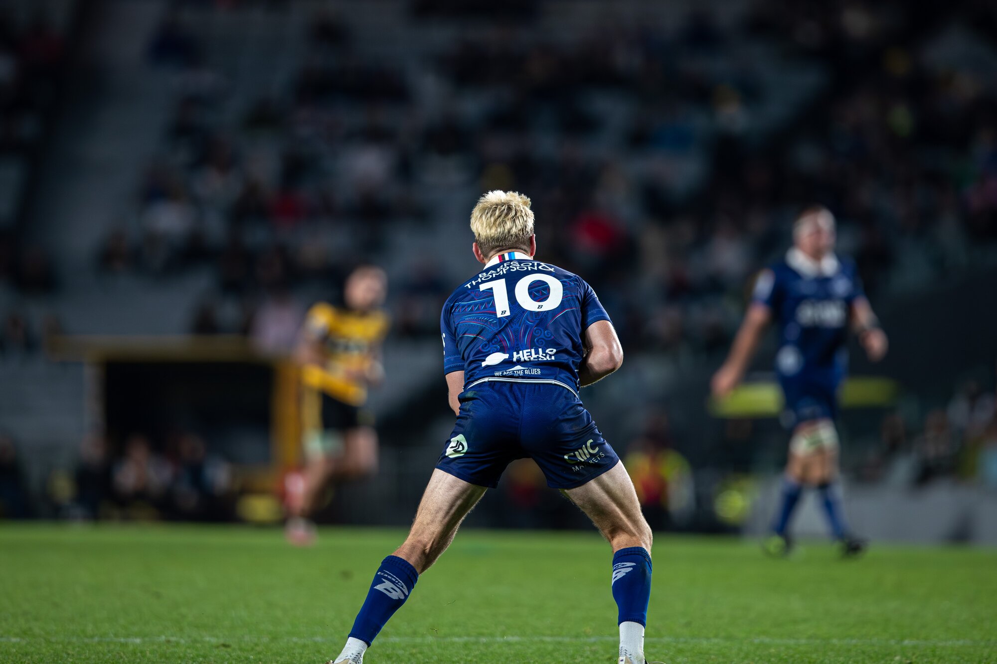 Blues first five-eighths Beauden Barrett has been part of a faltering campaign this year. Photo / Alyse Wright 