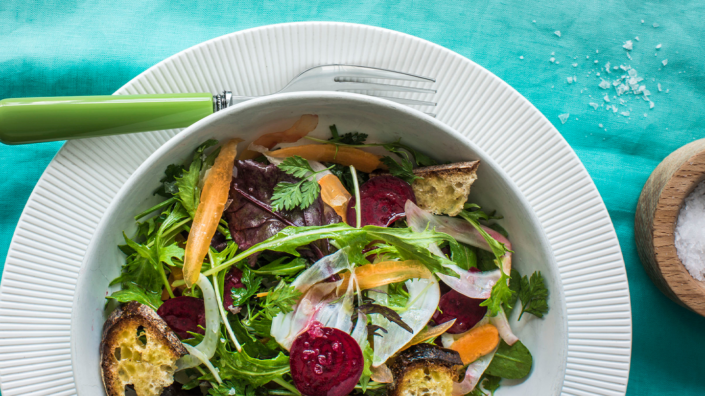 Early spring garden salad-image