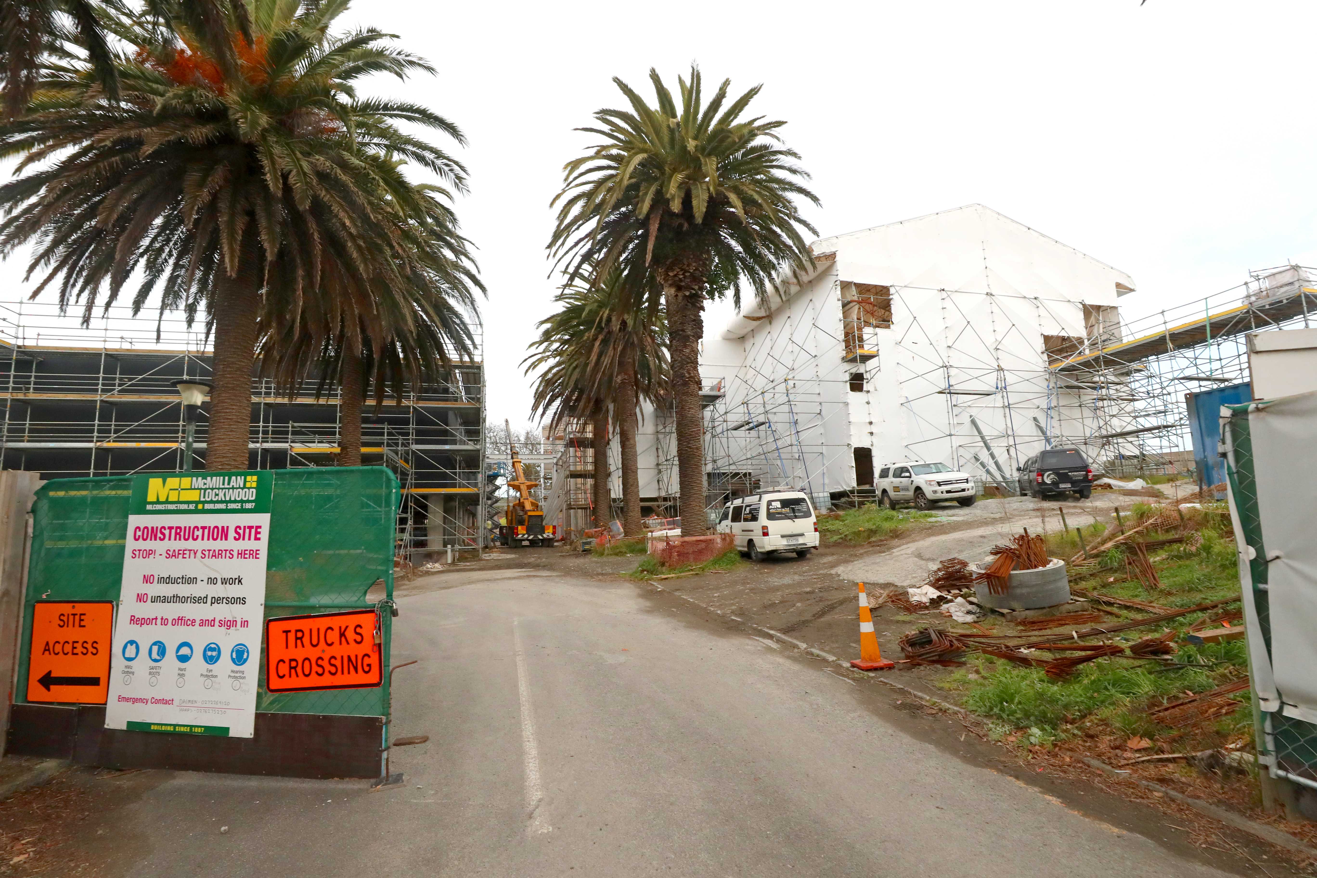 The redevelopment was hit by two subcontractor liquidations earlier this year. Photo / Bevan Conley