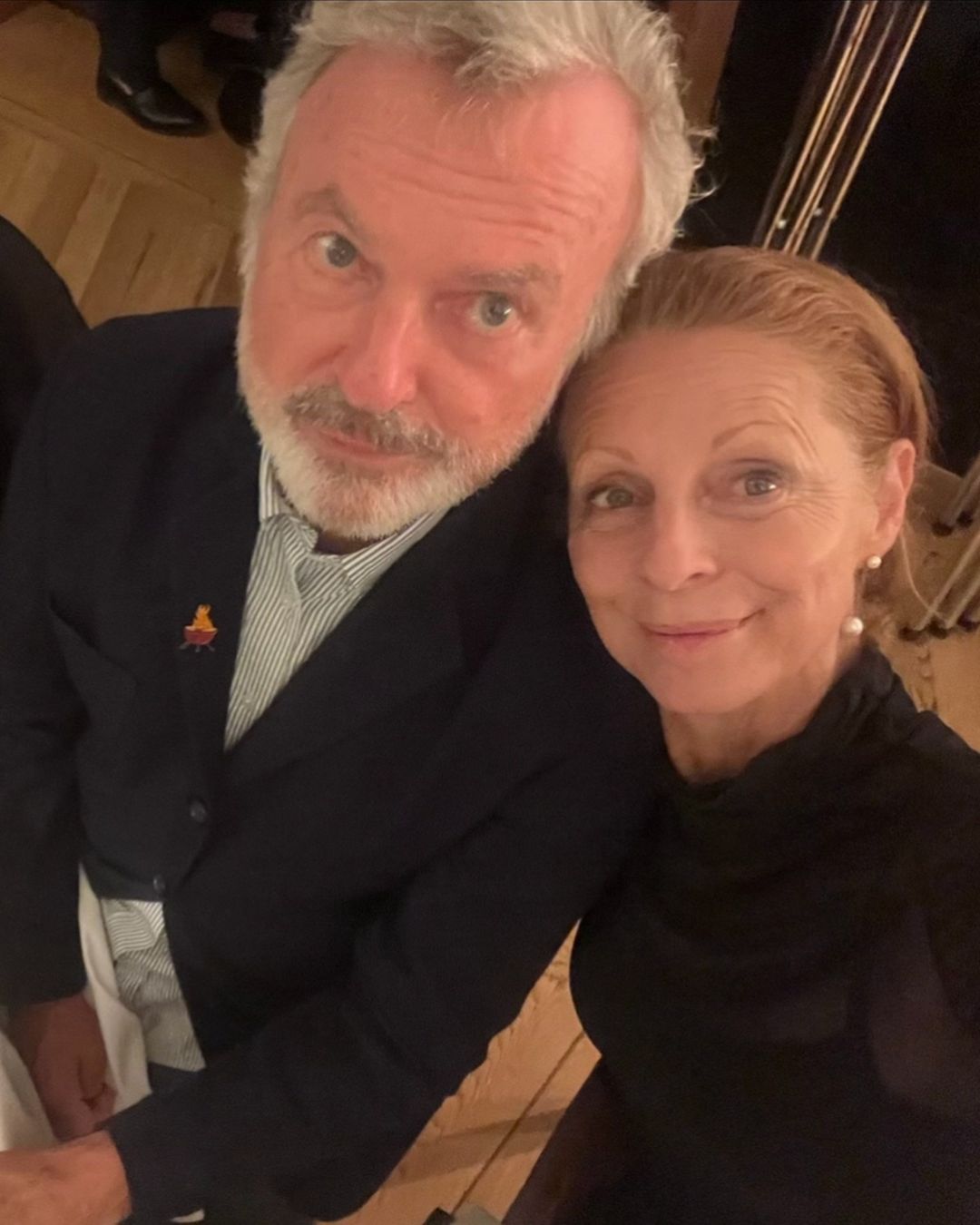 Kiwi actor Sam Neill and Australian actress Heather Mitchell reunited for an in-depth interview for Stellar Magazine. Photo / Stellar Magazine
