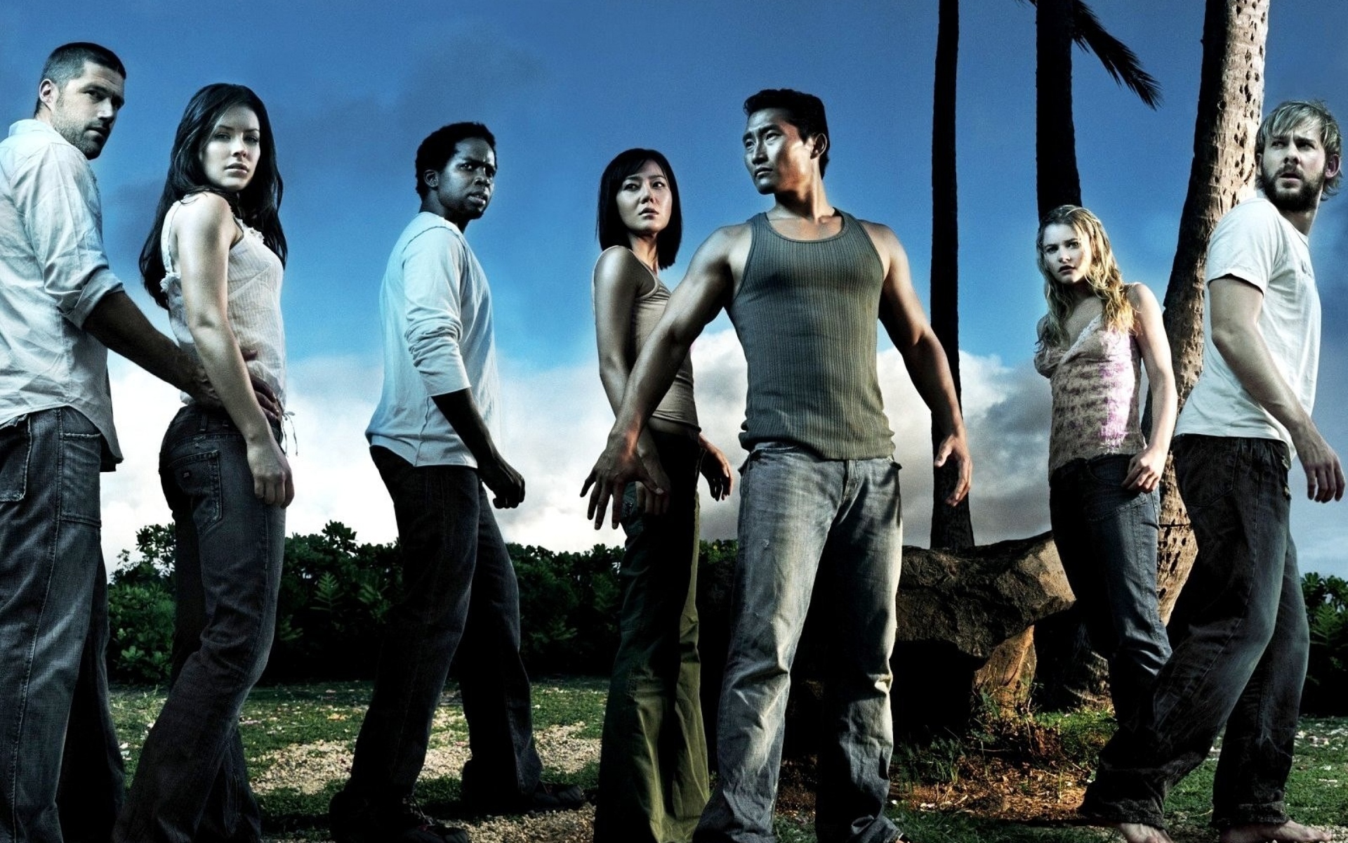 Cast from Lost TV series.